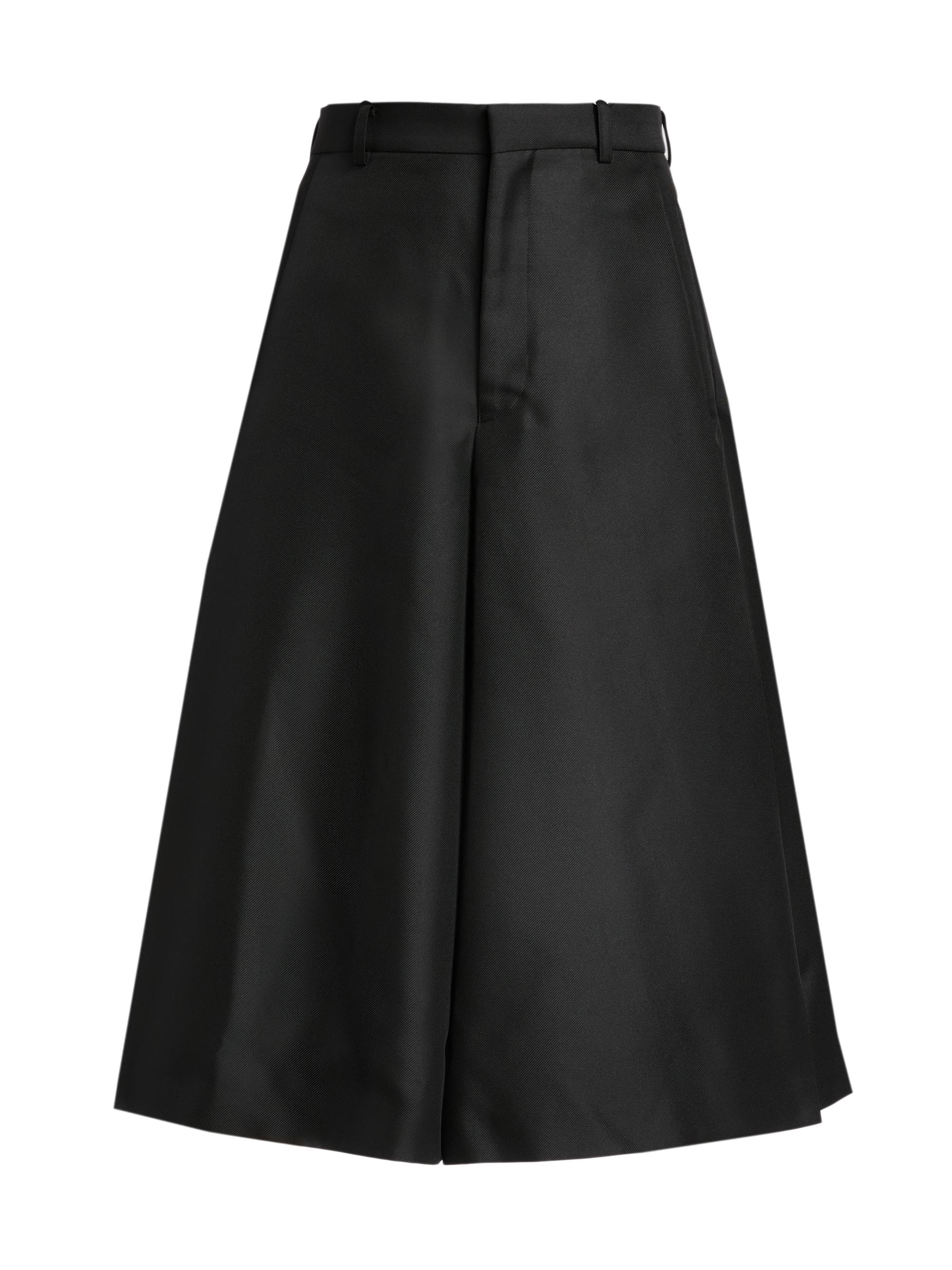 Comme des Garçons Women's Pleated Midi-Skirt - Black