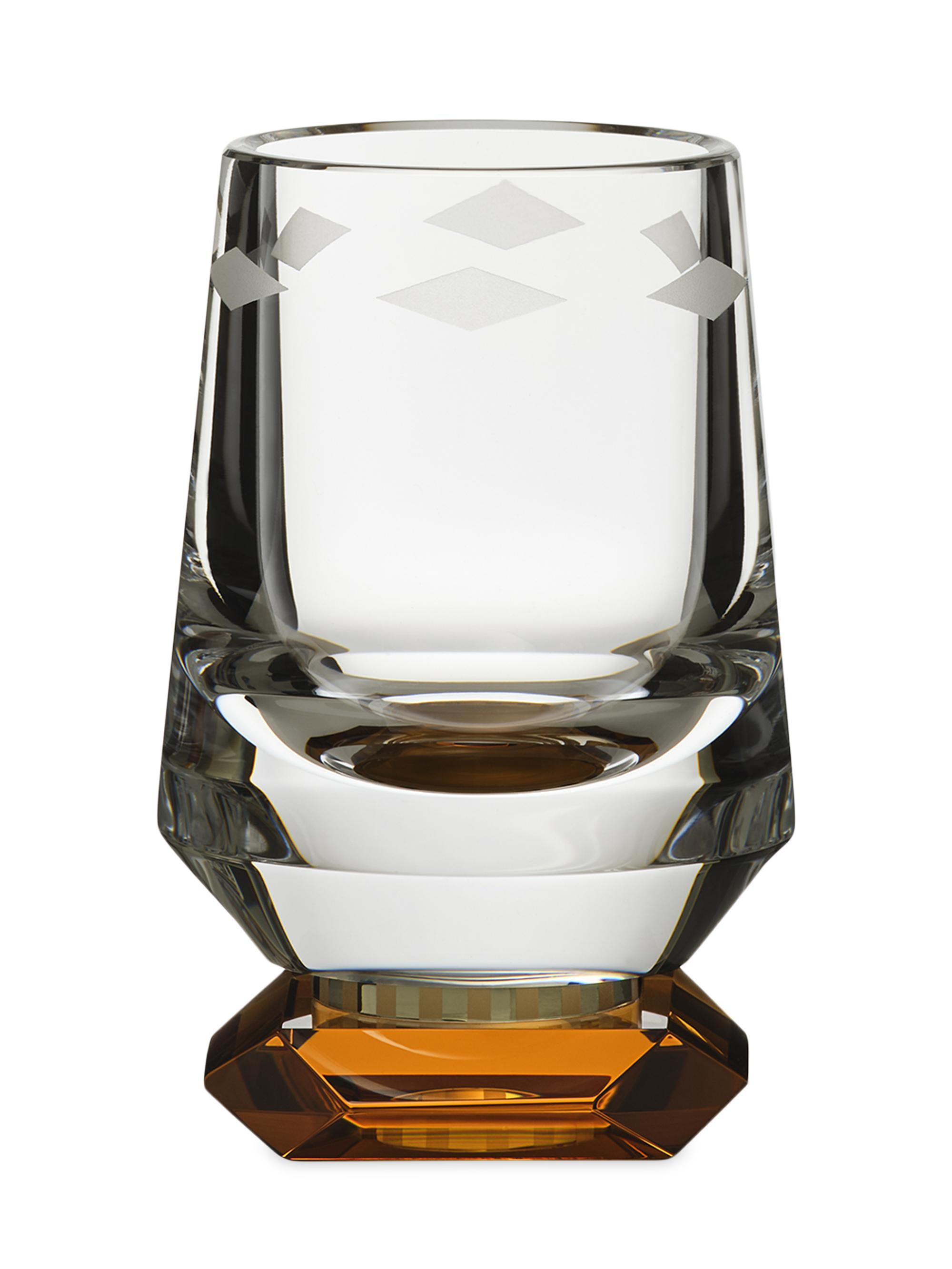 Reflections Copenhagen Amber Dusk Savor Glasses 2-Piece Set - Amber Clear