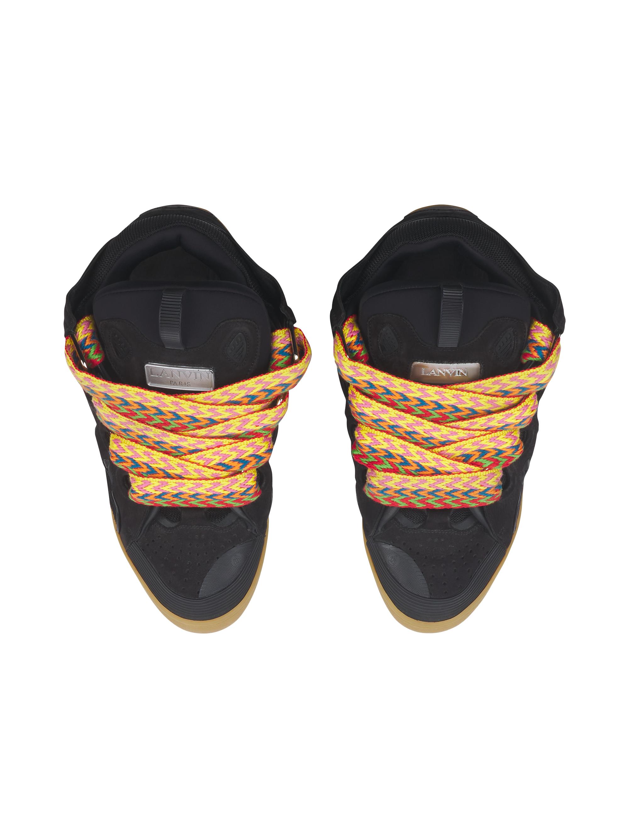 Leather Curb Sneakers