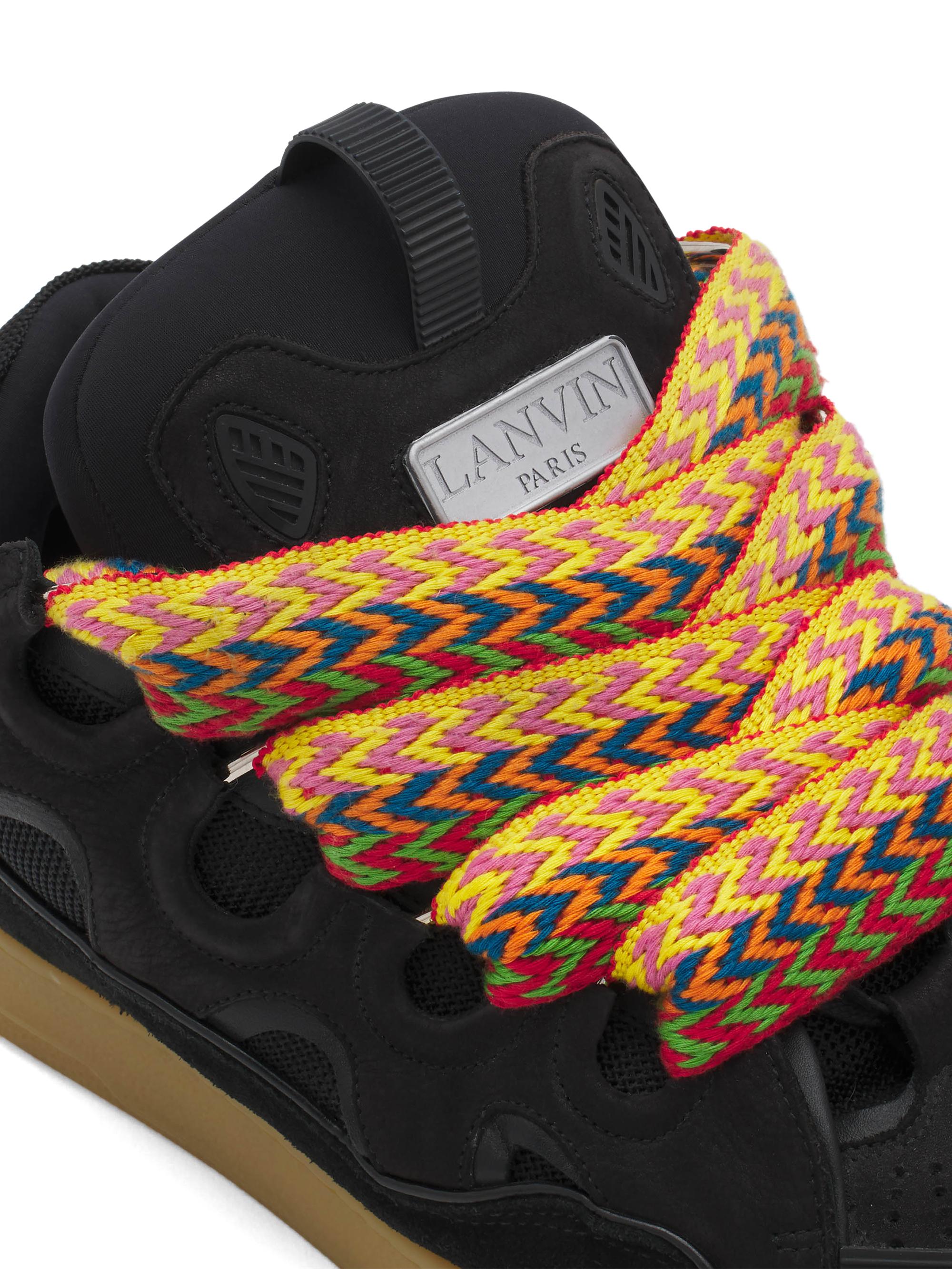 Leather Curb Sneakers