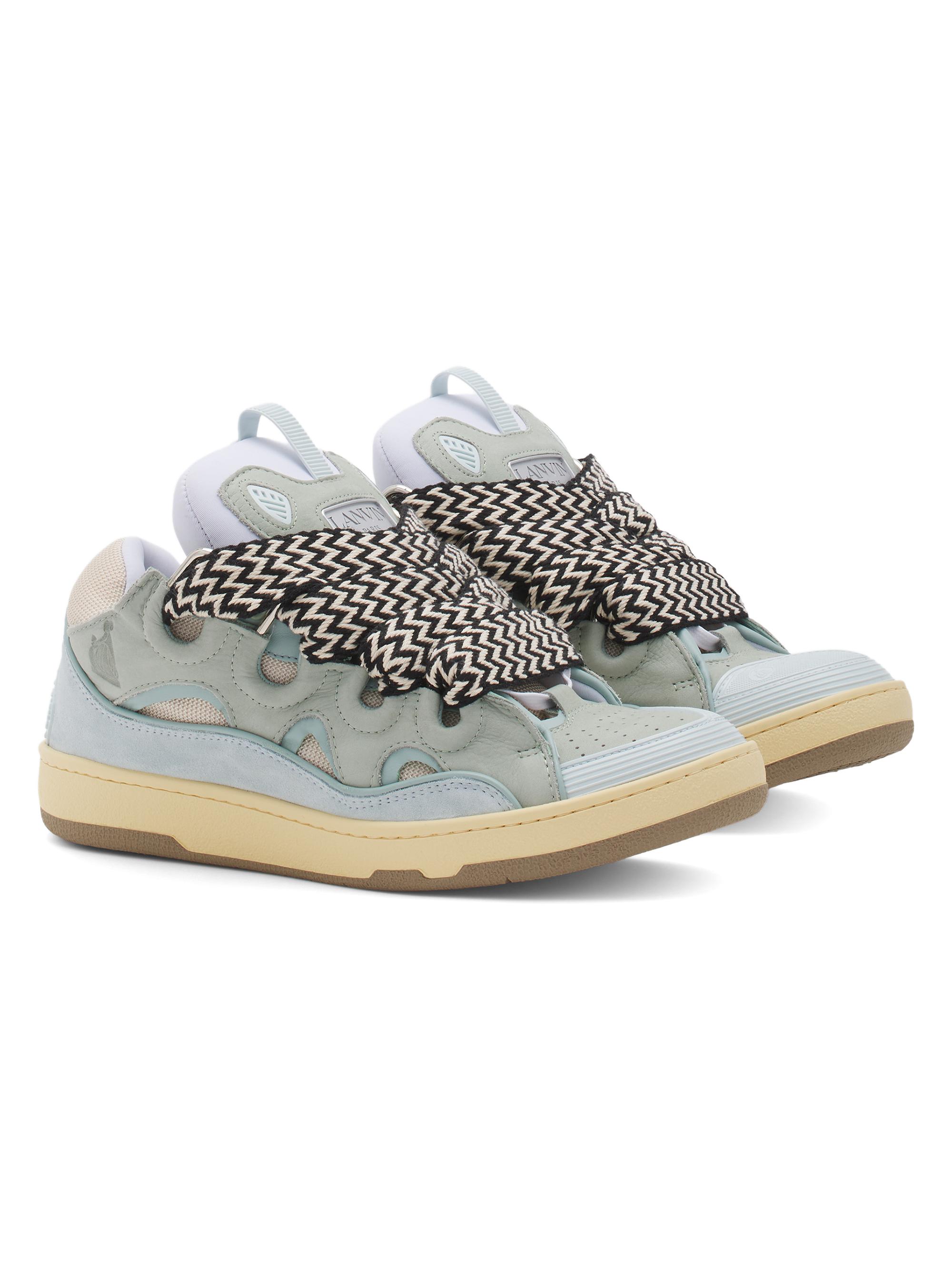 Leather Curb Sneakers