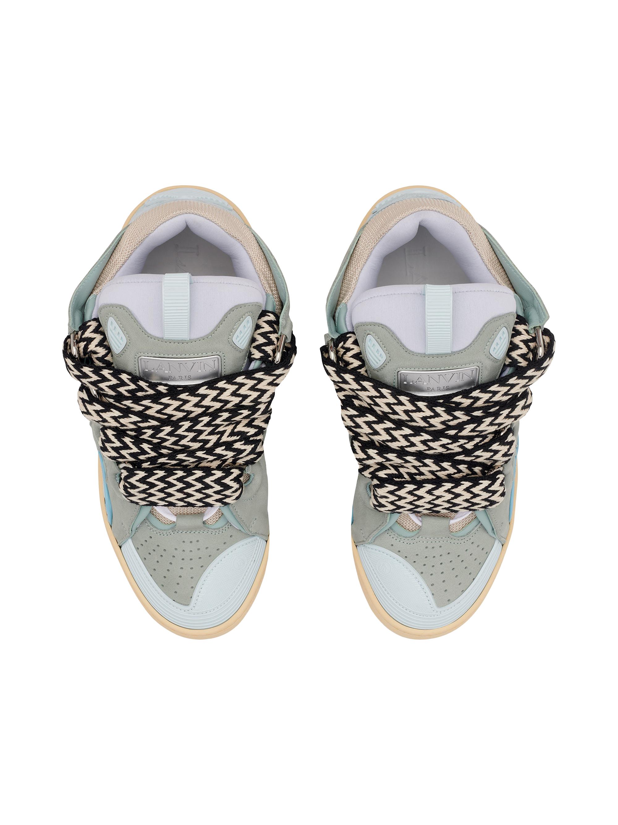 Leather Curb Sneakers