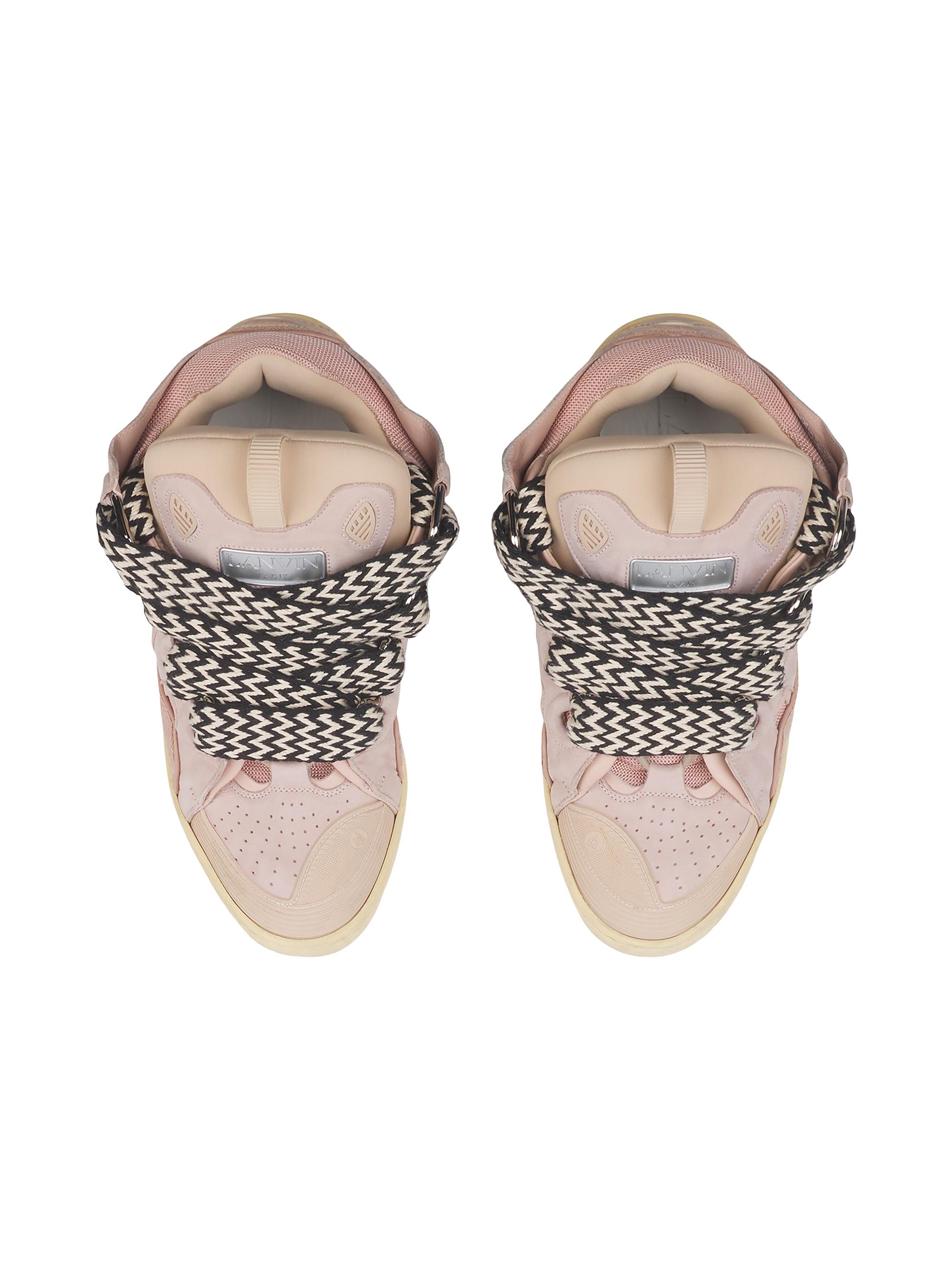 Leather Curb Sneakers