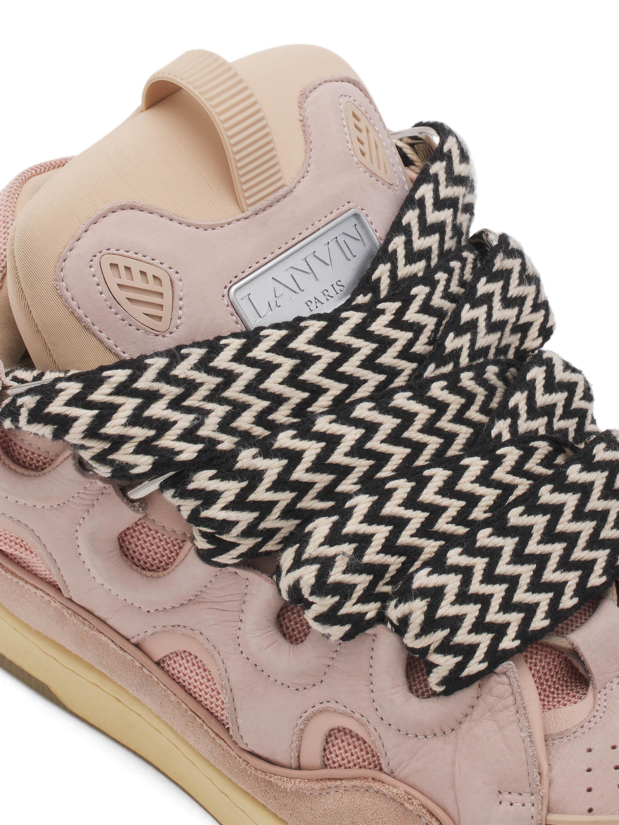 Leather Curb Sneakers