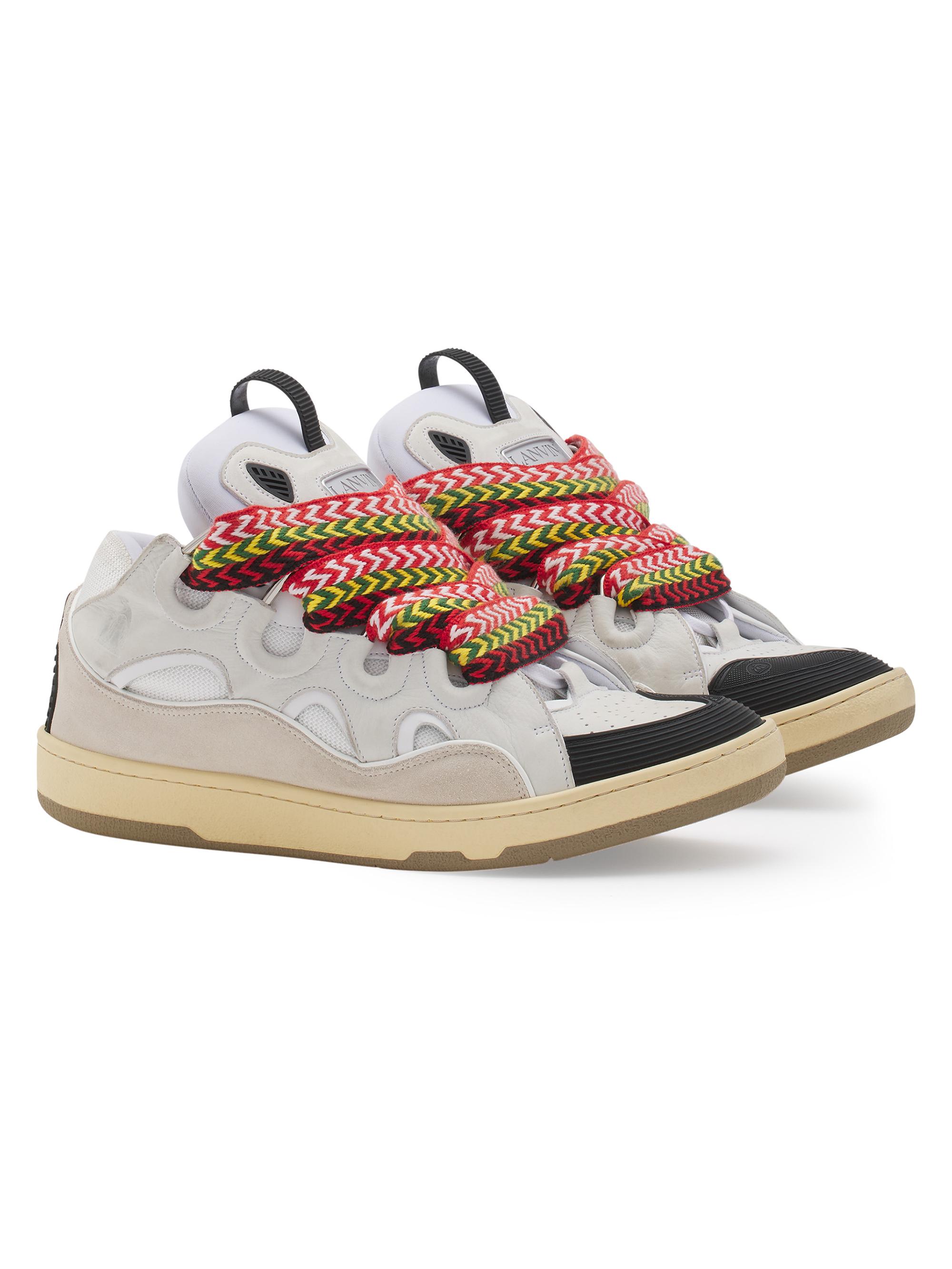 Lanvin Leather Curb Sneakers