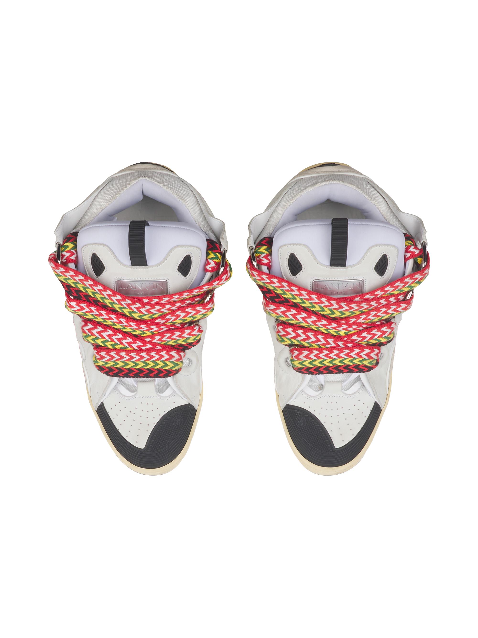 Lanvin Leather Curb Sneakers