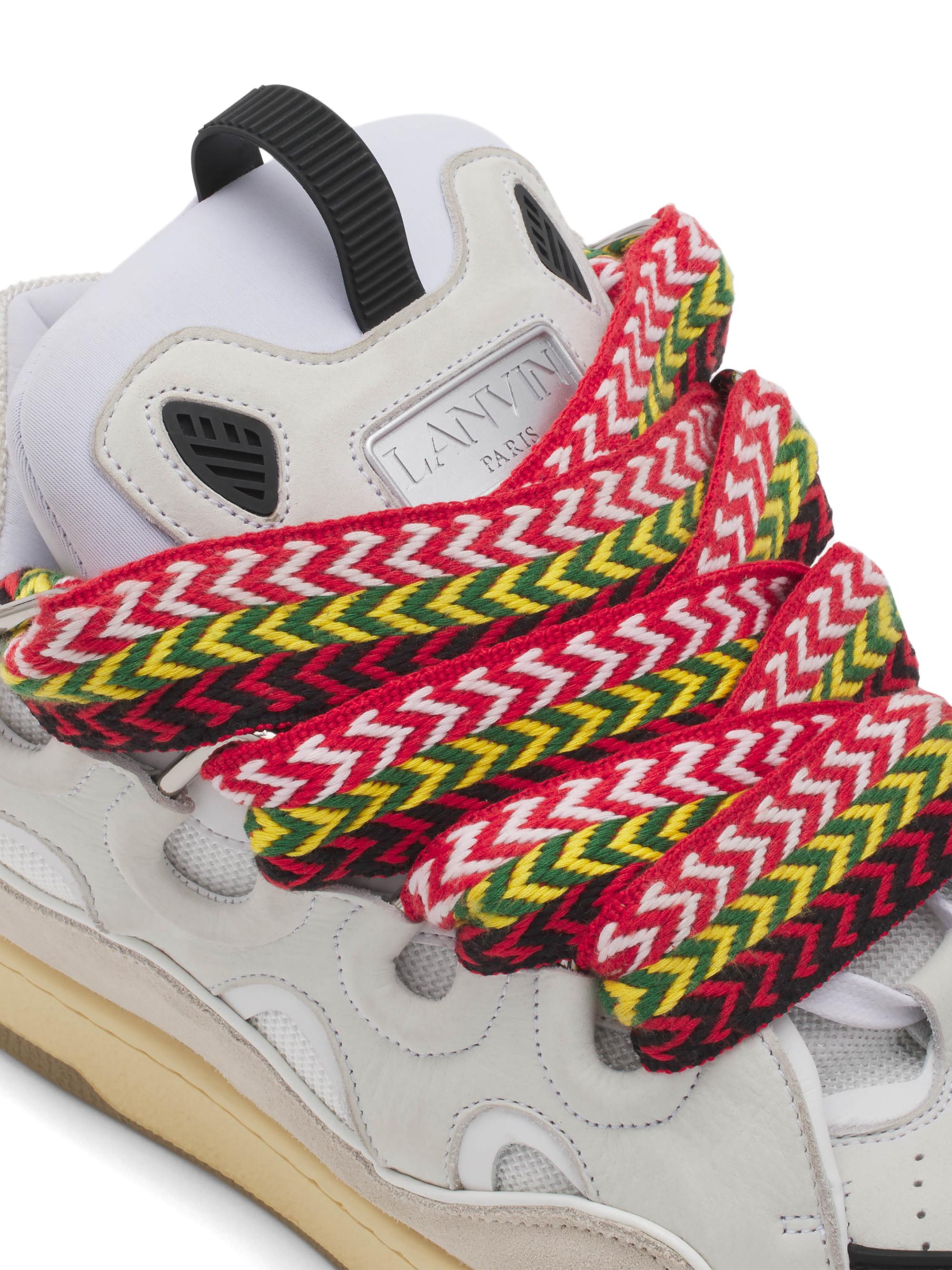 Lanvin Leather Curb Sneakers