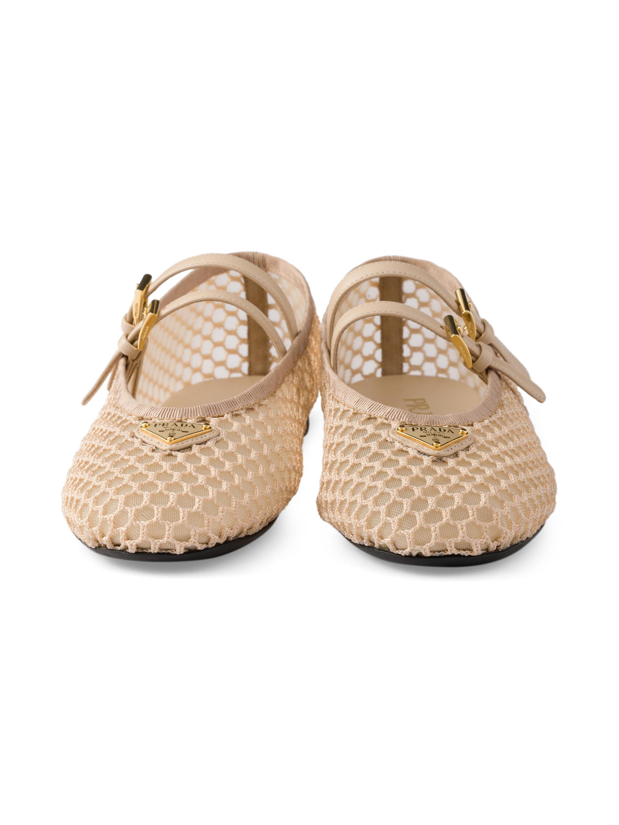 PRADA プラダ　メッシュファブリックバレリーナ　37 Prada Mesh Fabric Ballerinas | Saks Fifth Avenue