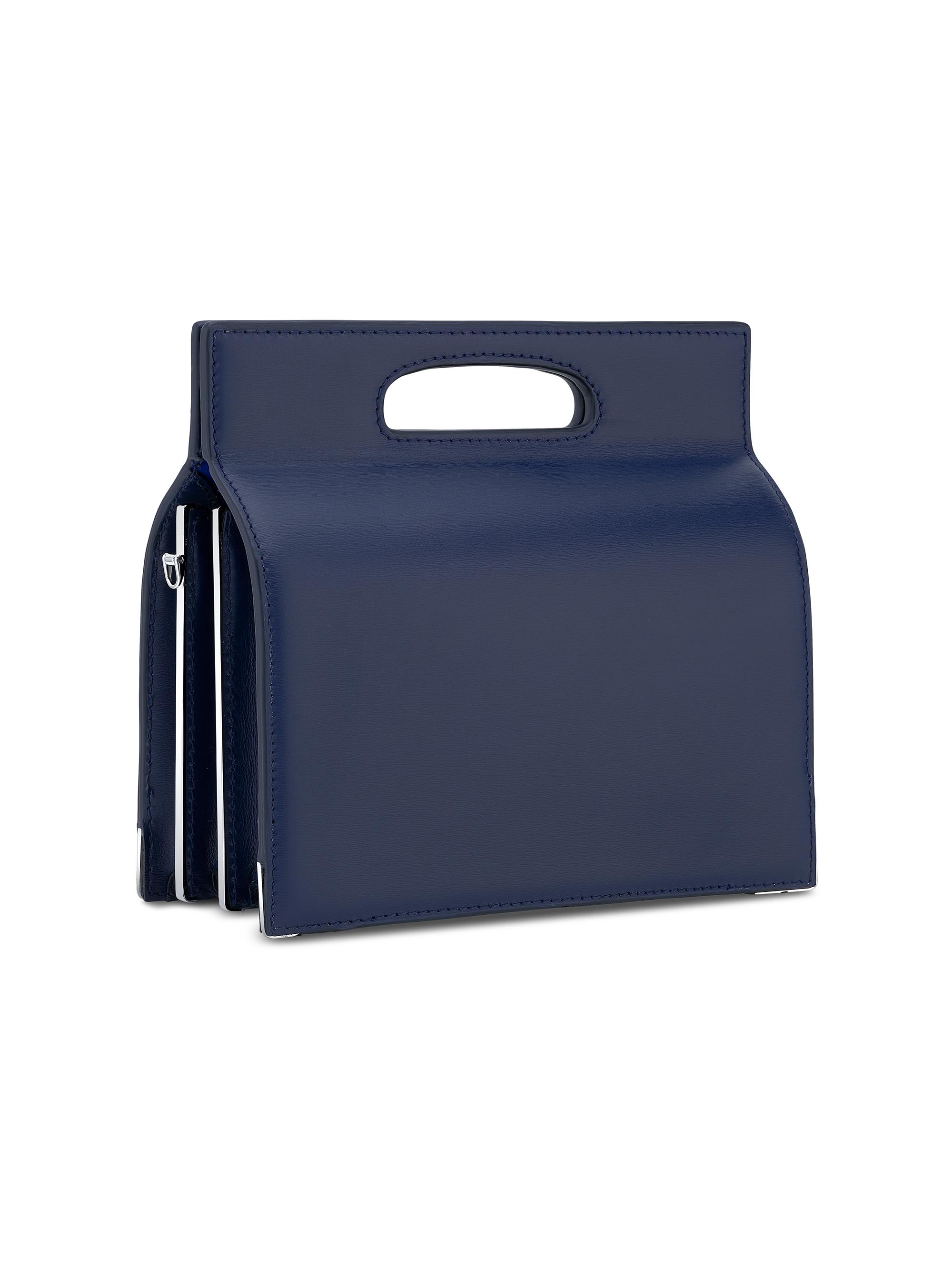 Tyler Ellis Women's Stella Tall Top Handle Bag in Du Puy Leather - Admiral