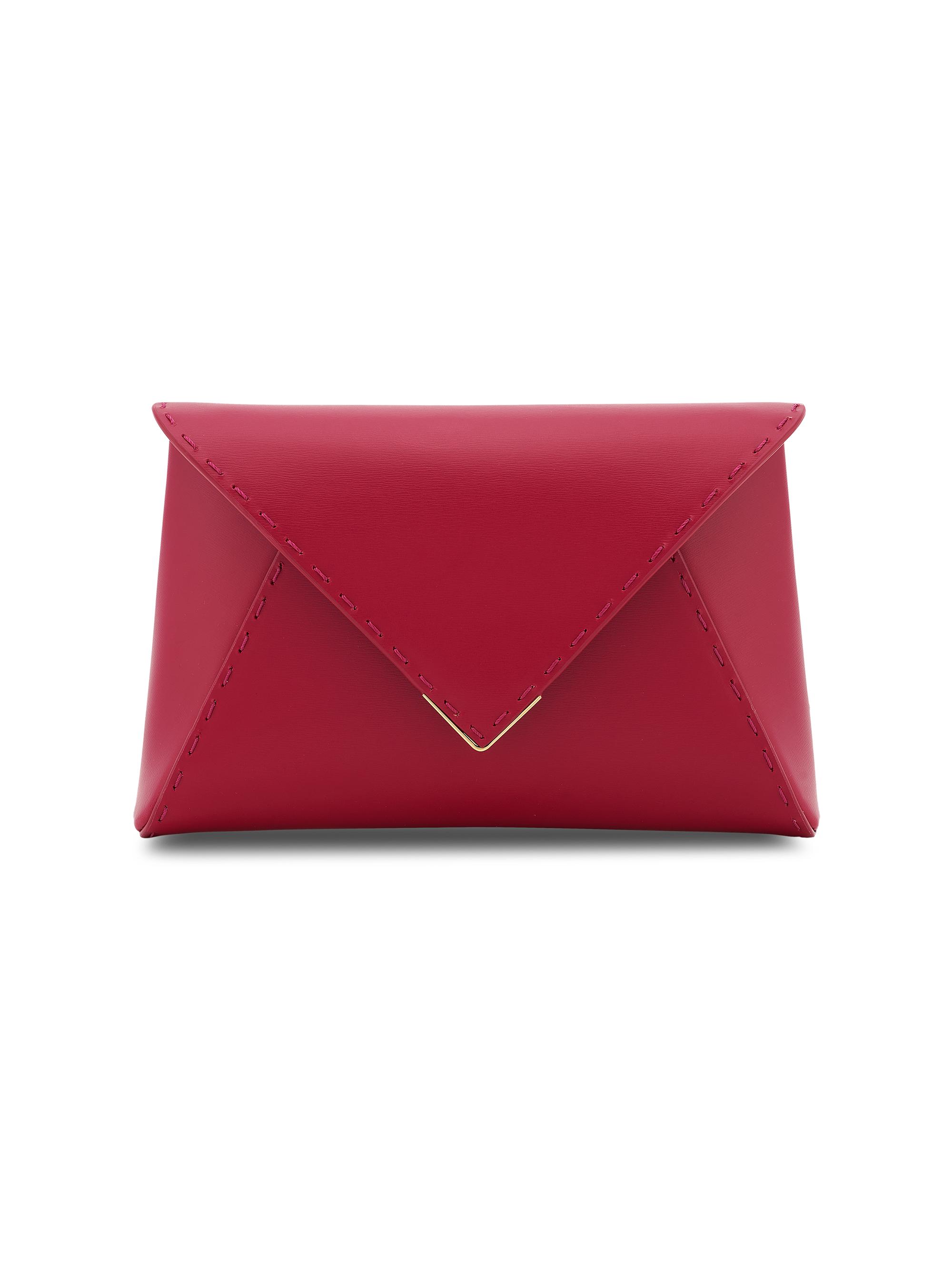 Tyler Ellis Women's Lee Small Pouchet in Du Puy Leather - Azalea