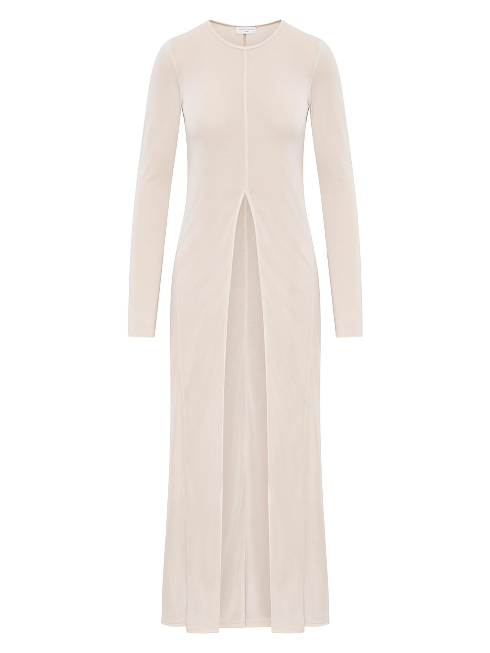 Artemis Diciero Women's Alina Front Slit Shirtdress - Burgundy