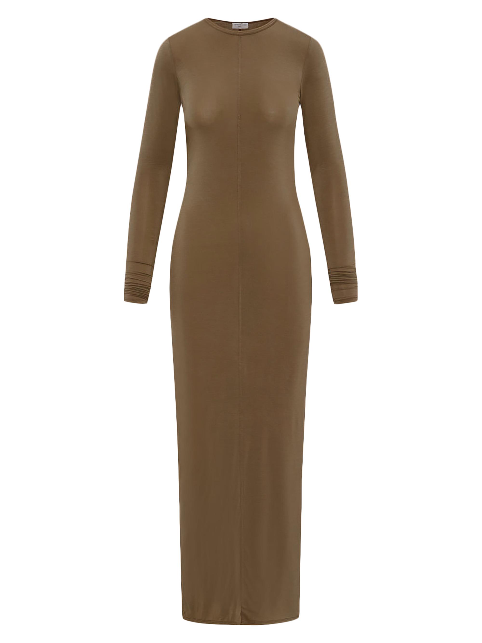 bodycon dress maxi dress Orange Lace Trim Bodycon Maxi Dress main image 0