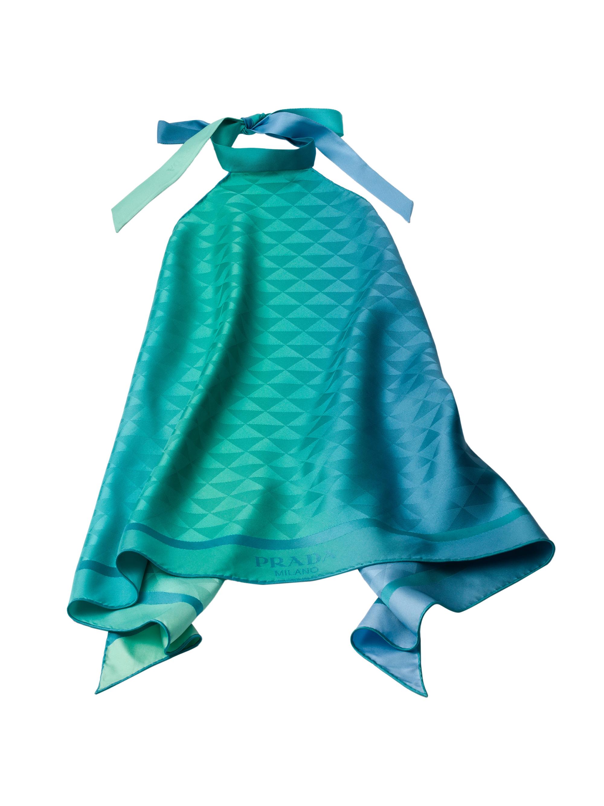 Prada Printed Silk Twill Halter Top | Saks Fifth Avenue