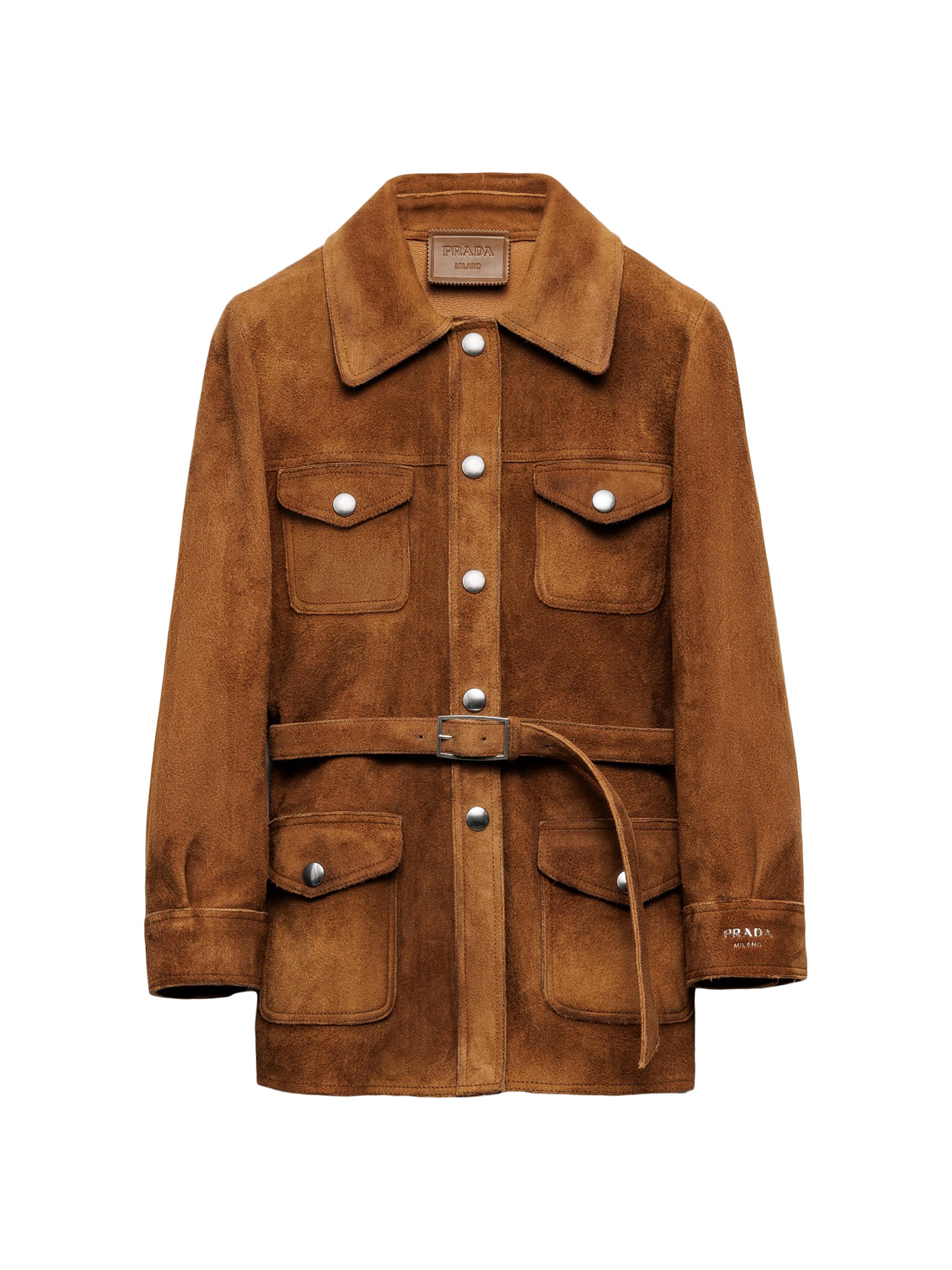 Prada Women's Suede Safari Jacket - Brown