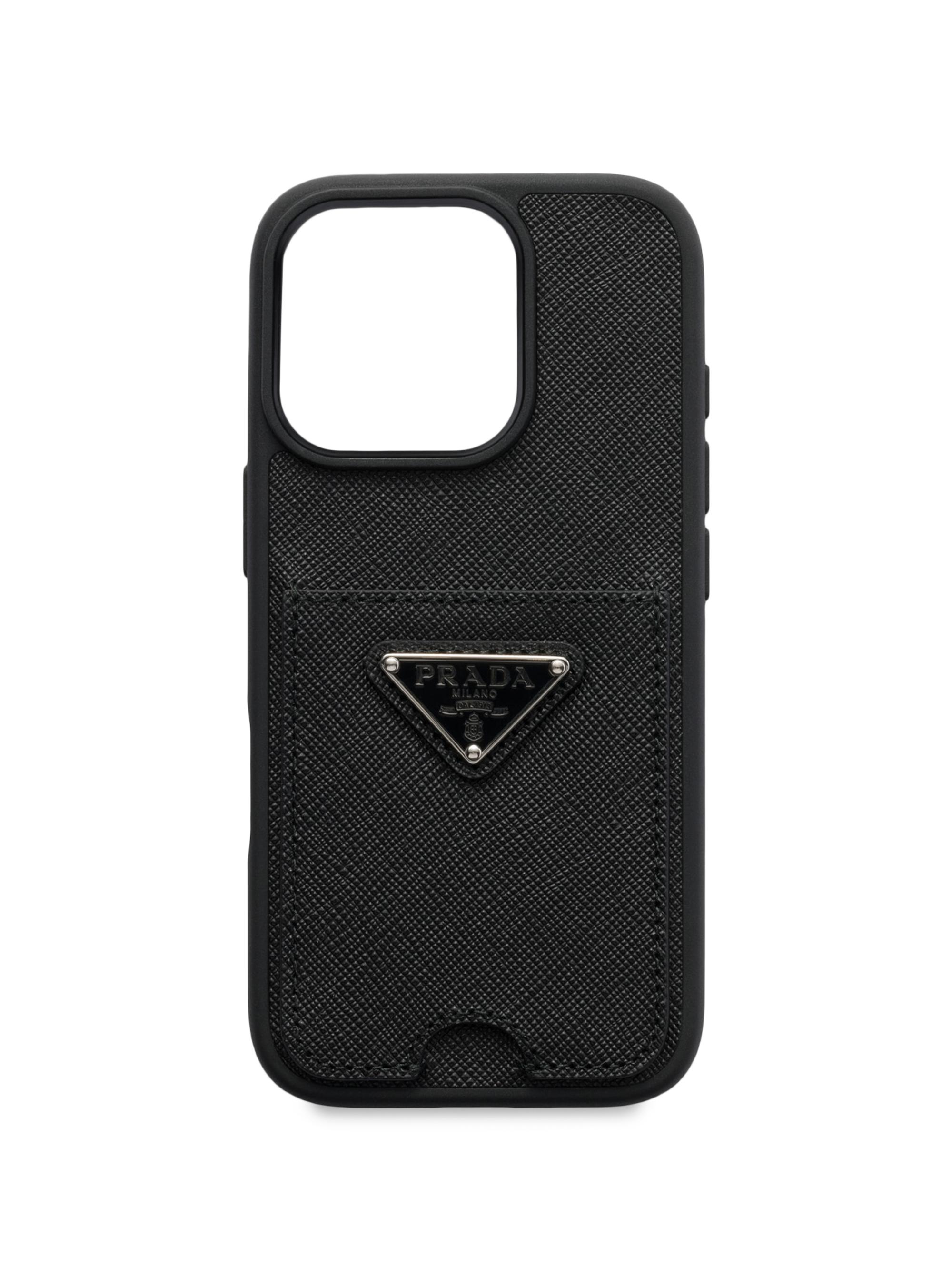 聖　PRADA iPhone16pro max用ケース Prada Saffiano Leather Case For Iphone 16 Pro Max | Saks