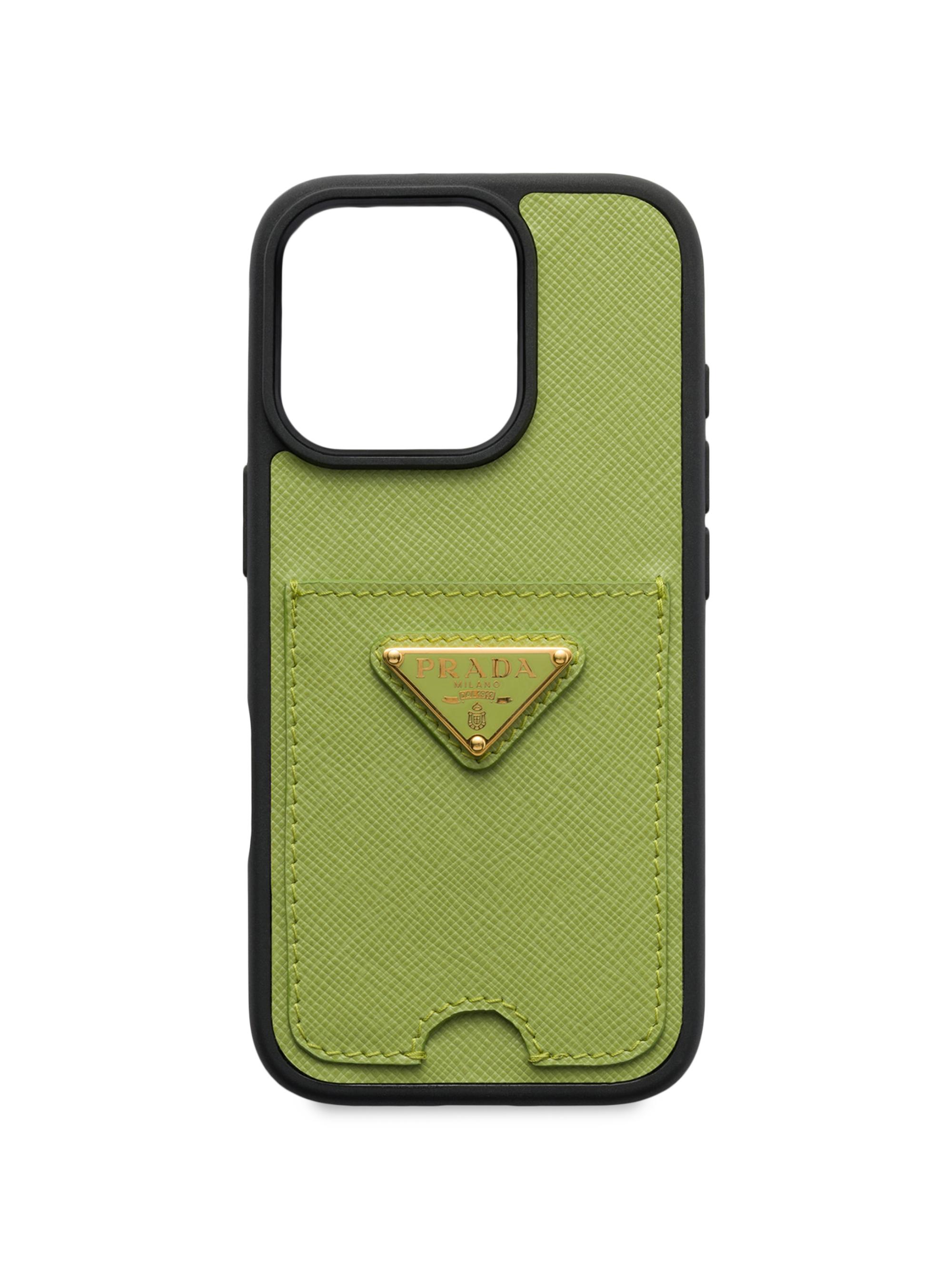 Prada Saffiano Leather Cover for iPhone 15 Pro Max | Saks