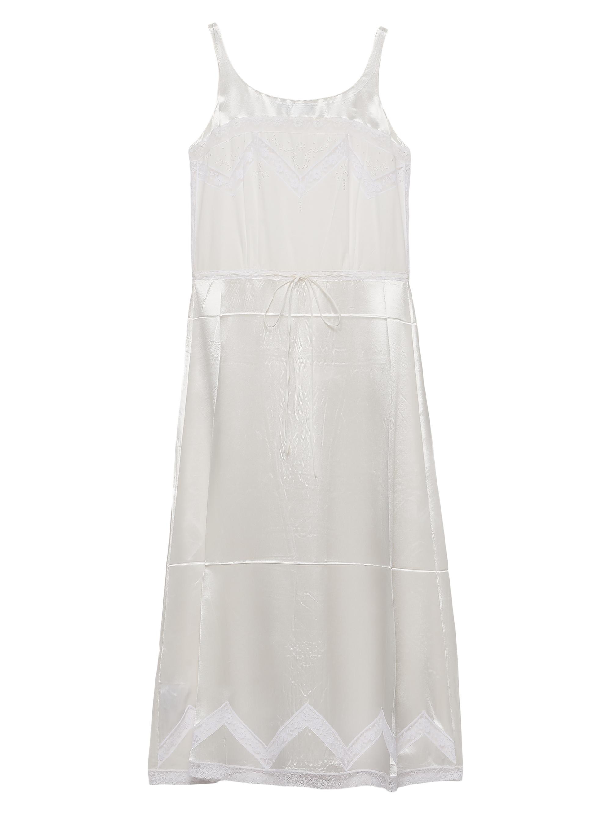 Prada Women's Embroidered Old Batiste Dress - White