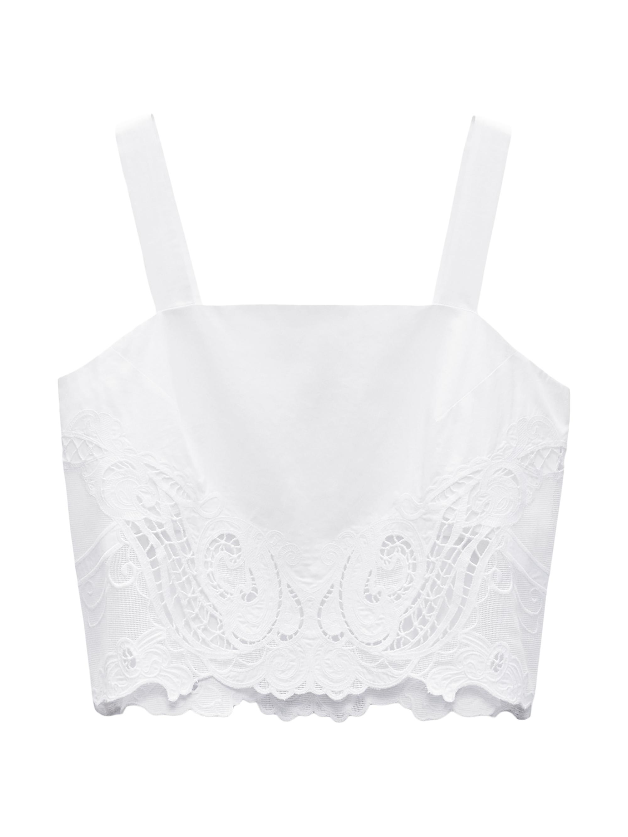 rag & bone Women's Clem Lace Tank Top - White