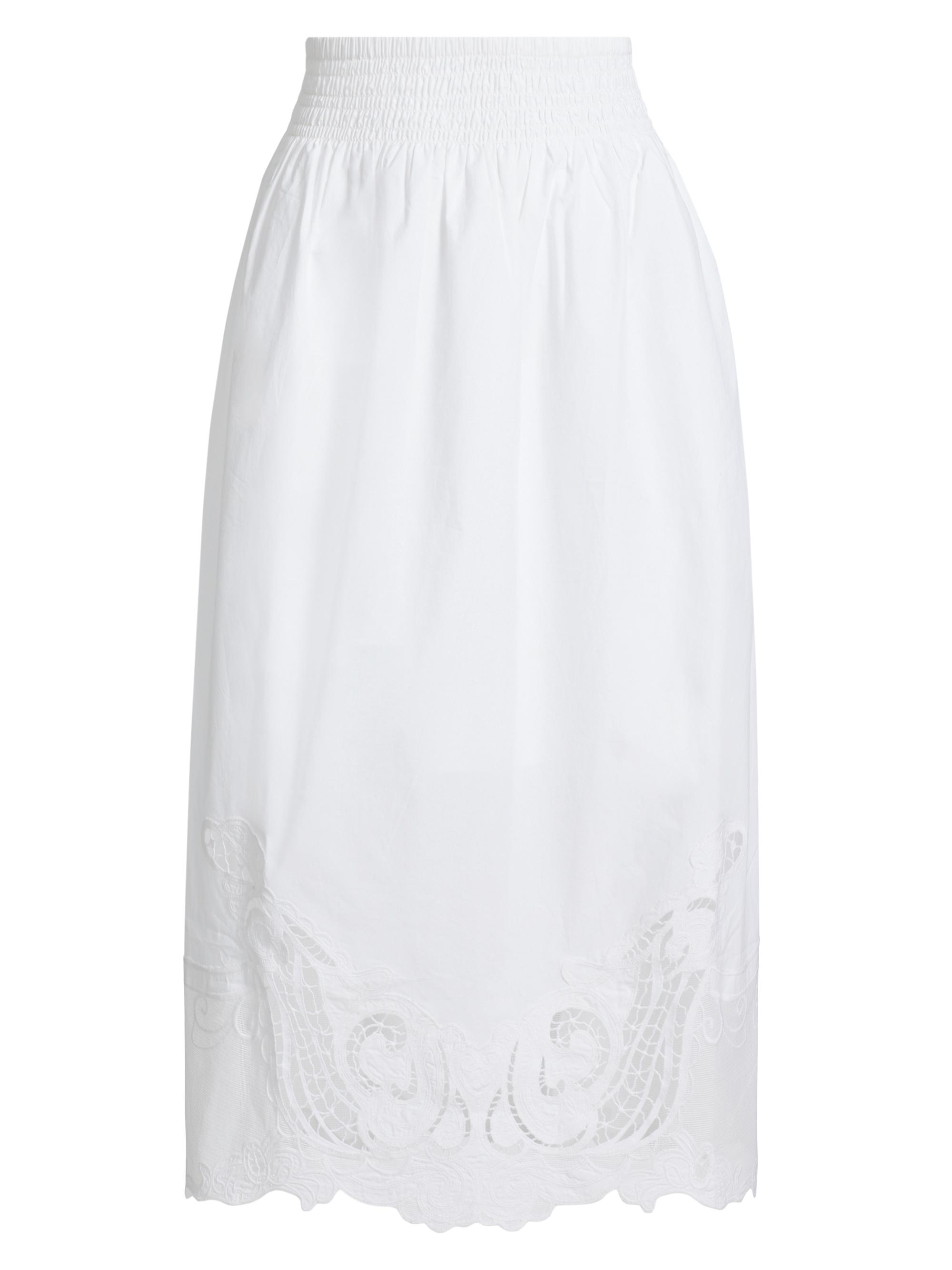 rag & bone Women's Clem Lace Midi-Skirt - White