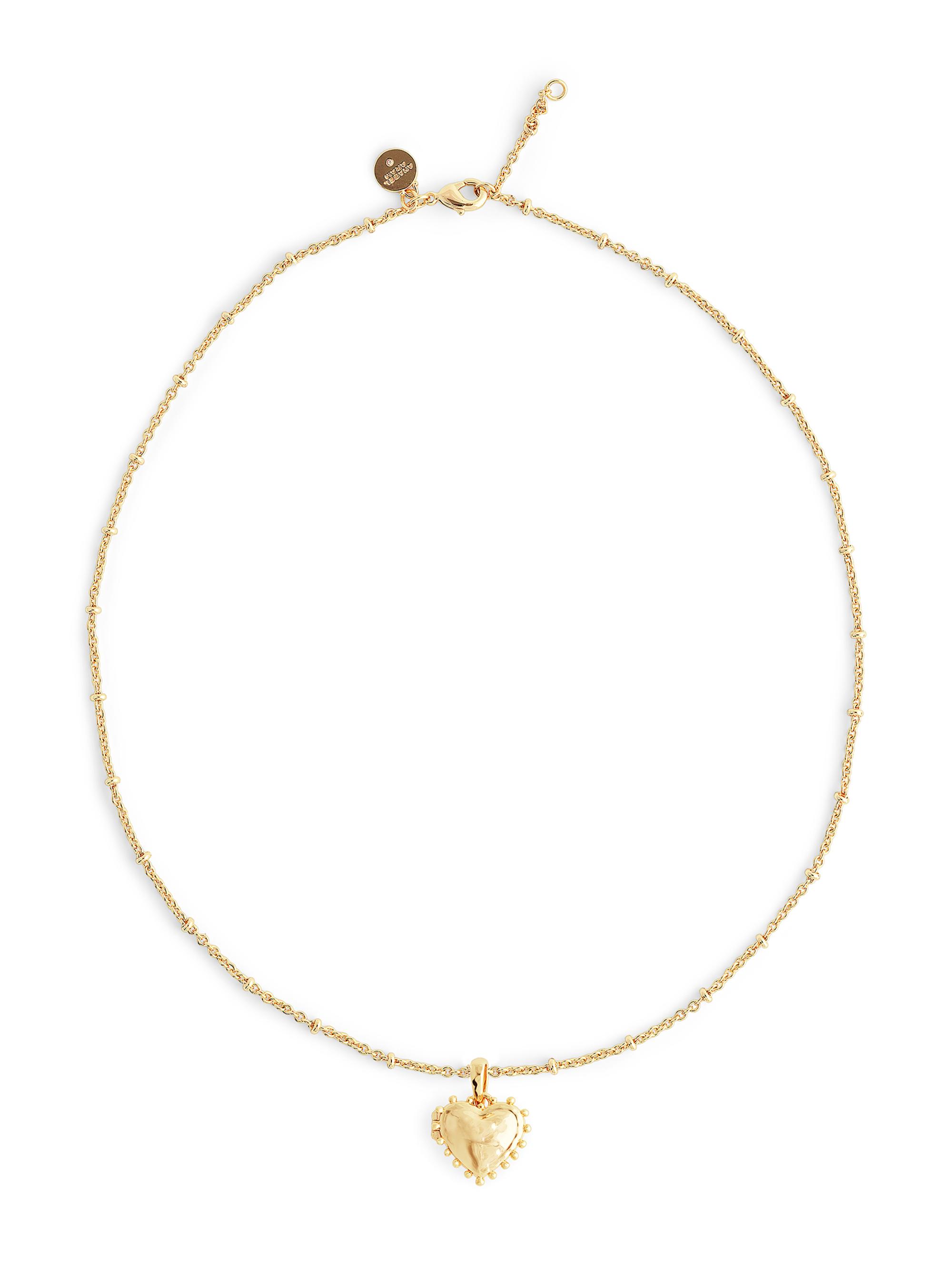 Anabel Aram Women's Heart 18K-Gold-Plated  Heart Locket Necklace - Gold