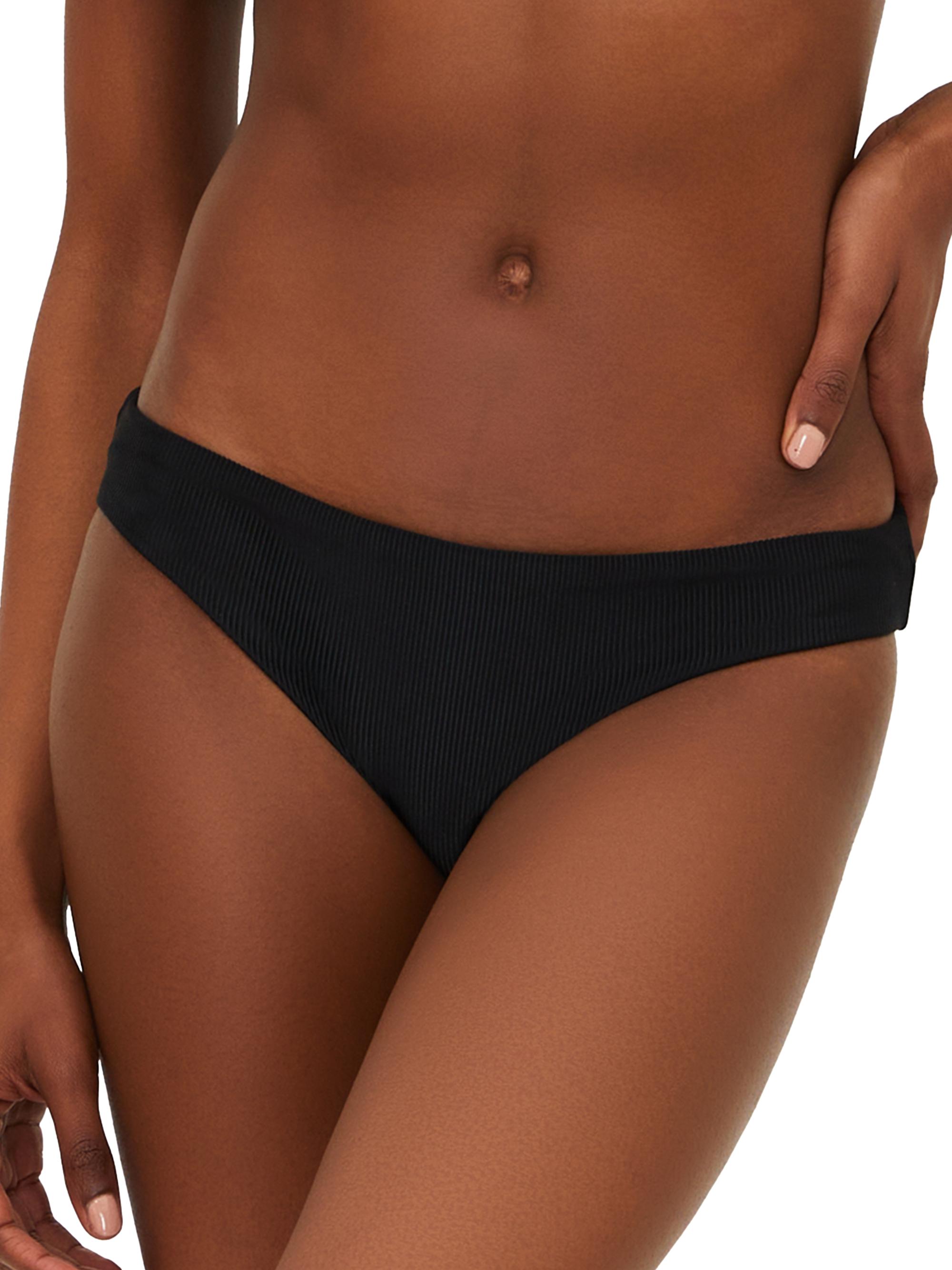 Beach Riot Women's Saffron Bikini Bottom - Black