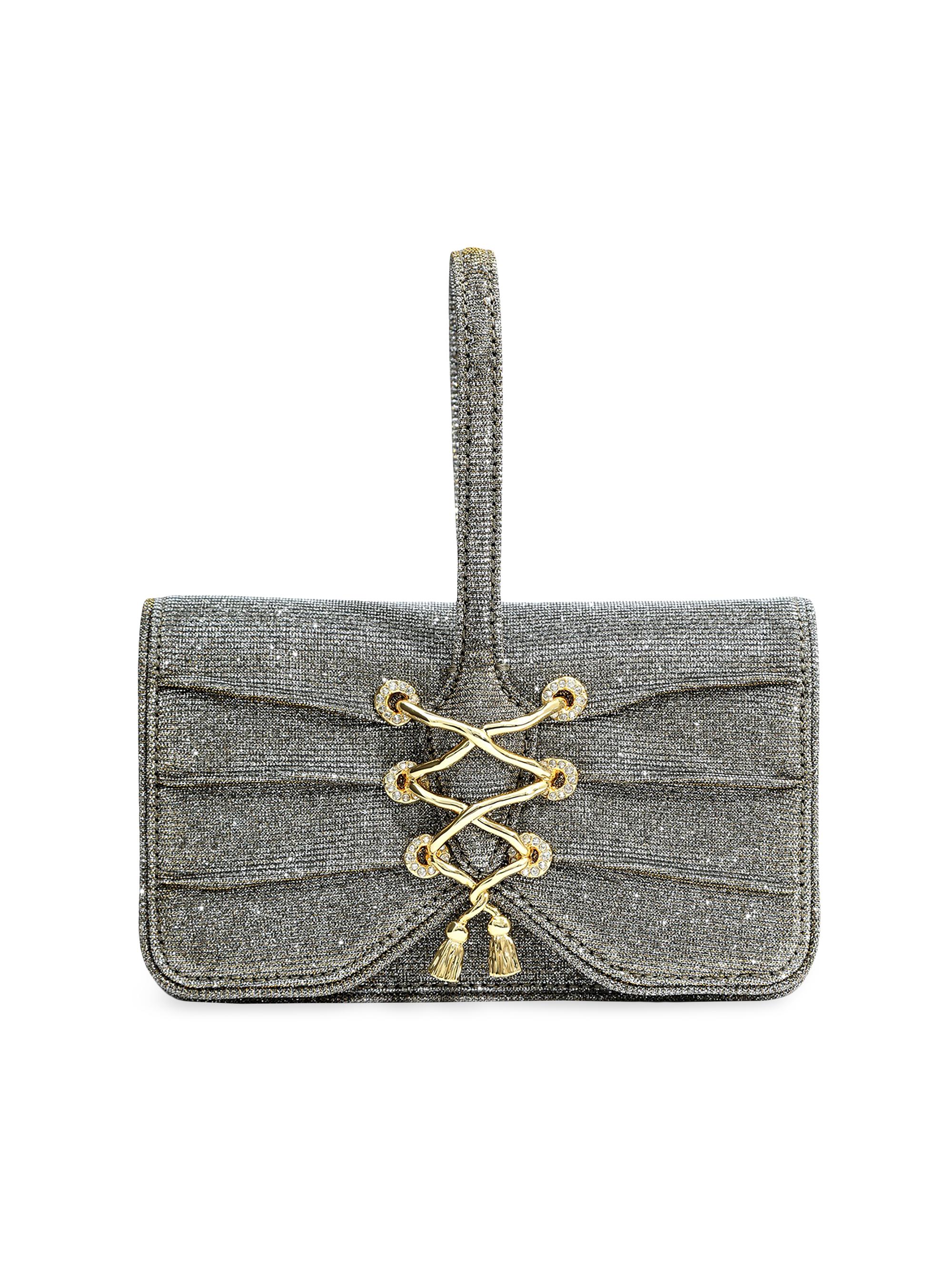 Alexis Bittar Women's Lace-Up Wristlet - Disco Gold