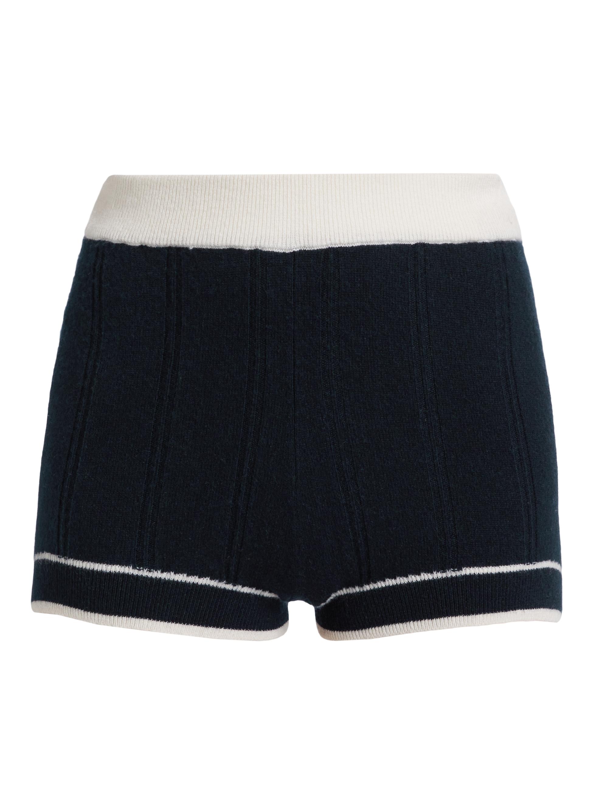 Guest in Residence Women's Racer Cashmere Knit Shorts - Midnight