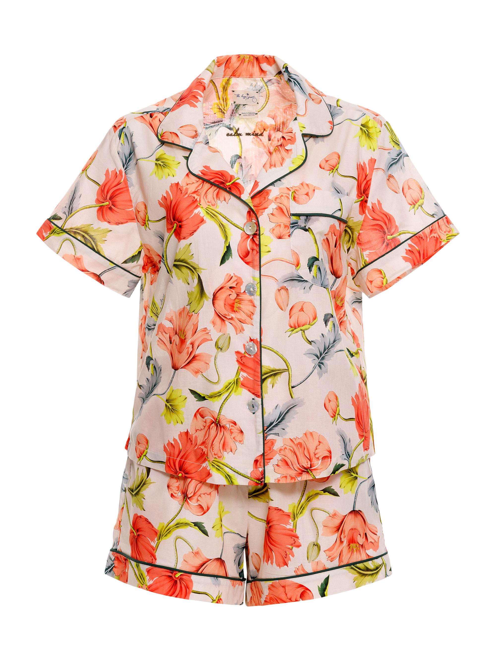 Sun-Kissed Escapes Nina Cotton Short Pajamas