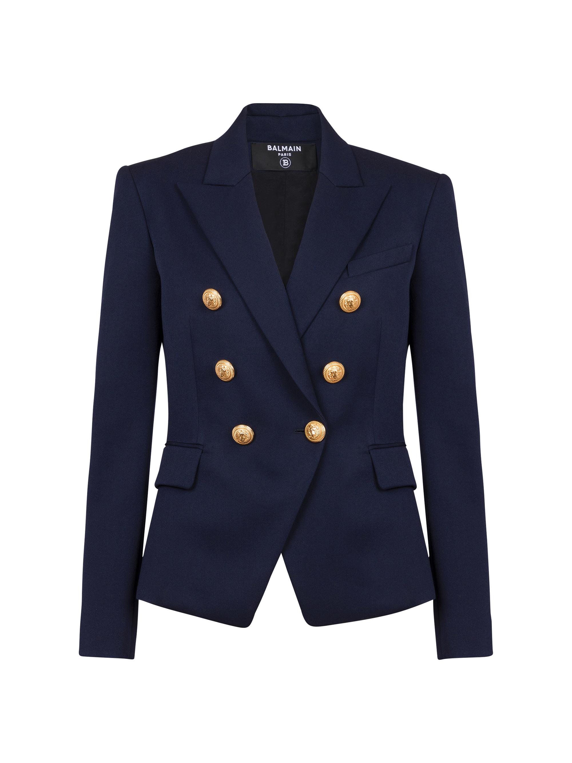Balmain Double-Breasted Wool Jacket | Saks Fifth Avenue