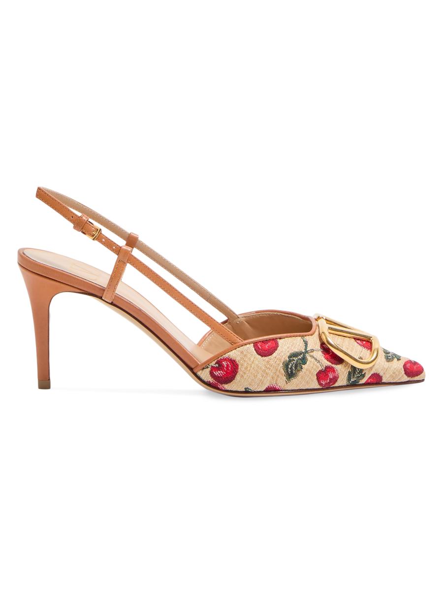 Valentino Garavani VLogo Signature Slingback Pumps 80MM | Saks