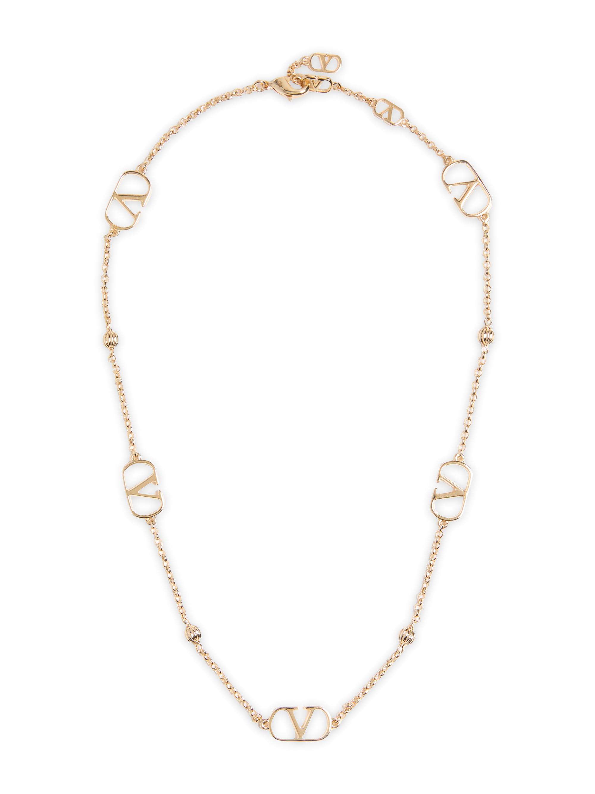 Valentino Garavani Women's Vlogo Signature Metal Necklace - Gold