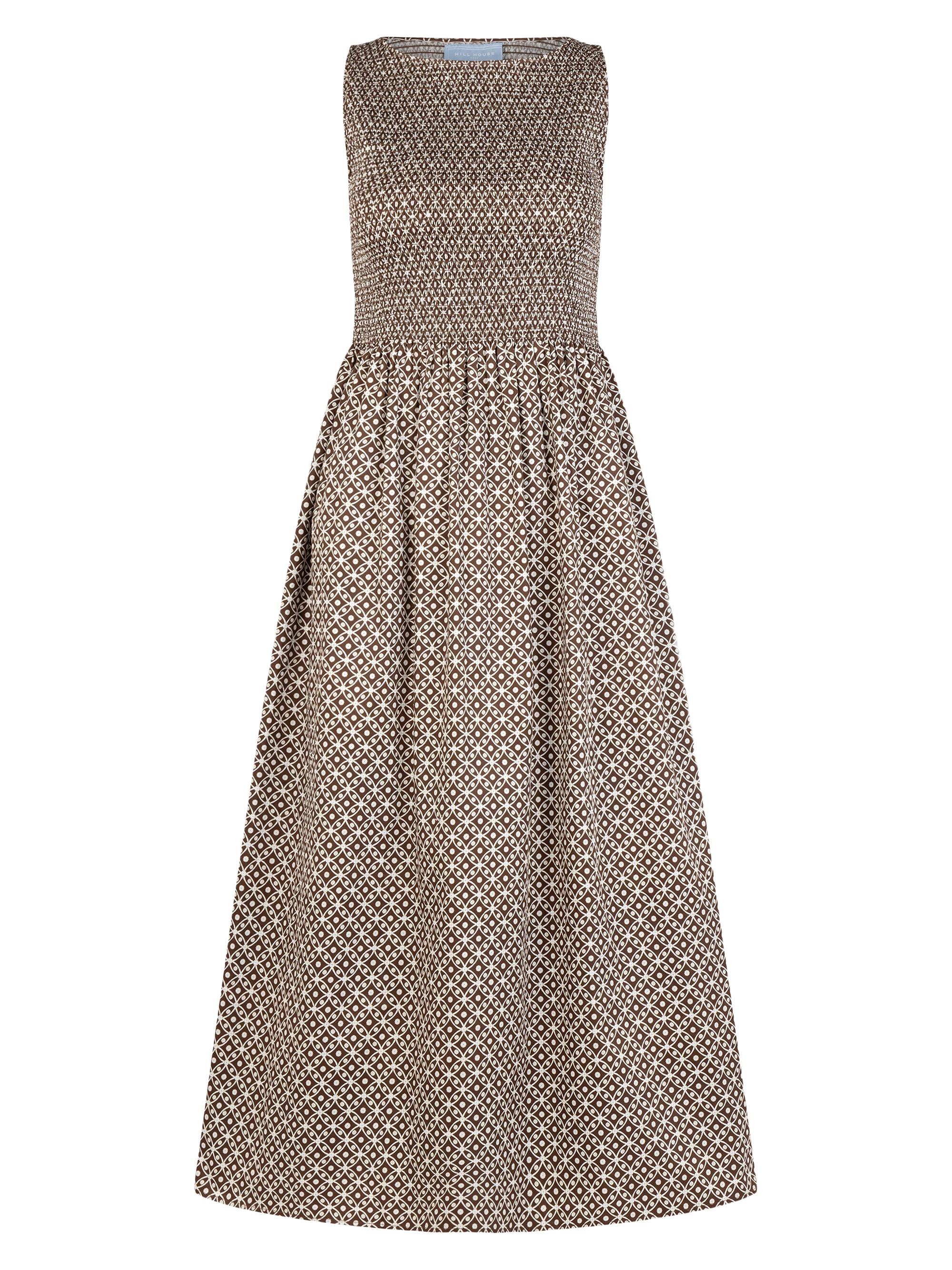 Hill House Home Women's The Cosima Nap Dress - Chocolate Circular Lattice
