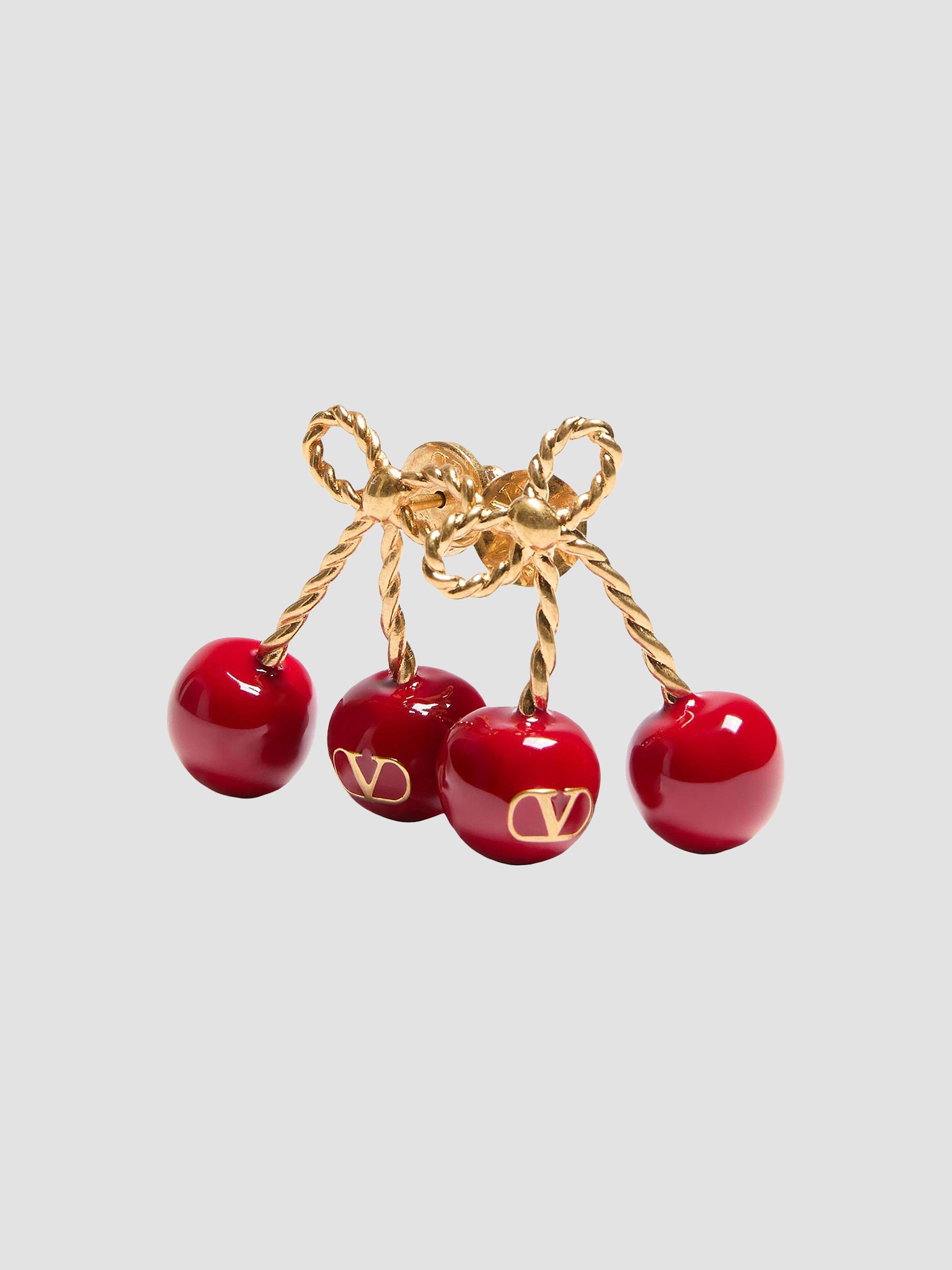 Valentino Garavani Chez Logo Metal and Enamel Earrings | Saks