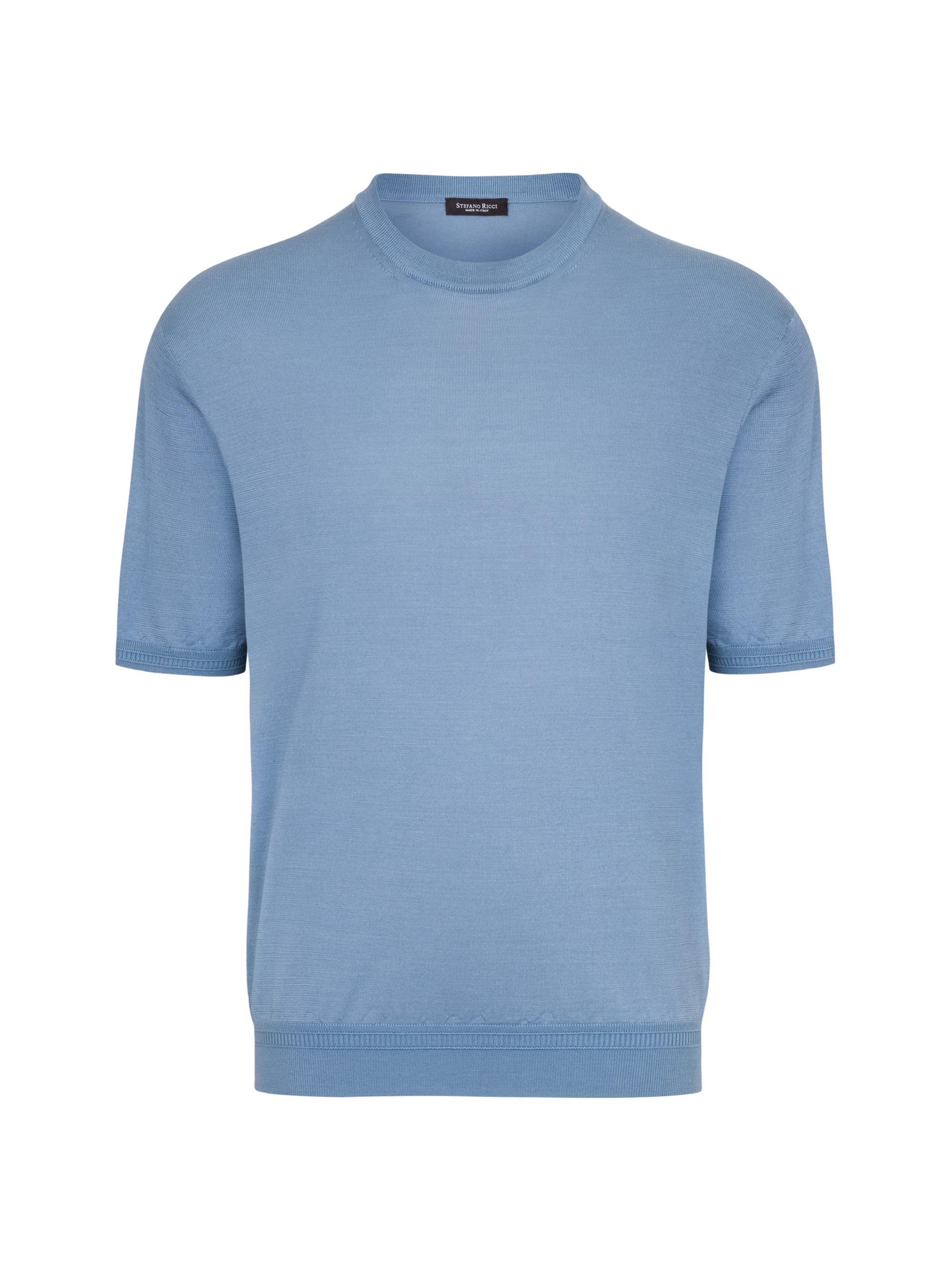 Stefano Ricci Men's Crewneck Sweater - Light Blue