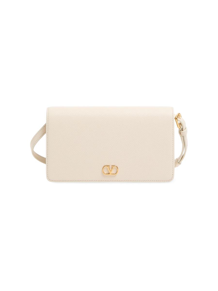 ショルダーバッグ・ポシェット VLOGO SIGNATURE MEDIUM SHOULDER BAG IN SHINY LEATHER Valentino Garavani VLogo Signature Mini Shoulder Bag | Saks