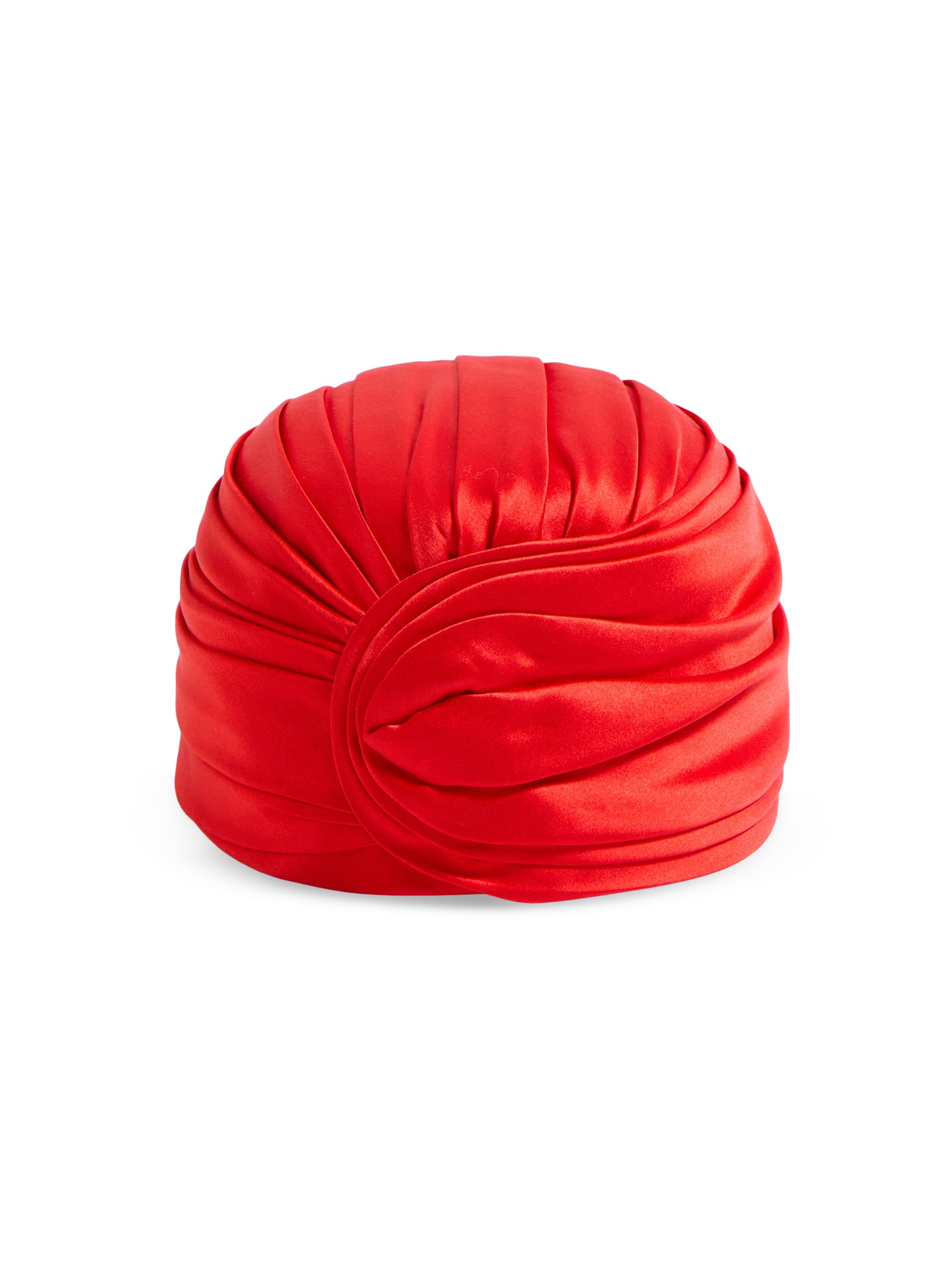 Valentino Garavani Women's Rigid Silk Turban - Bright Orange Gold