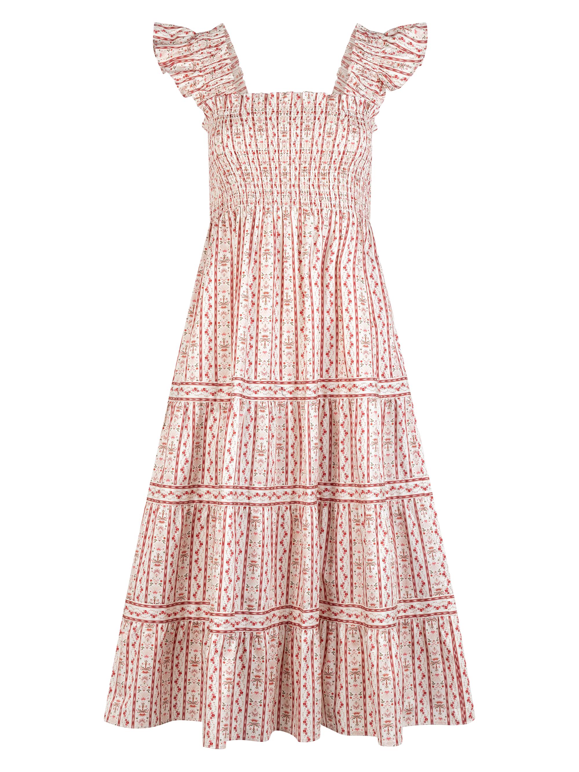 Hill House Home Women's The Ellie Nap Dress - Pink Emma Ikat Stripe