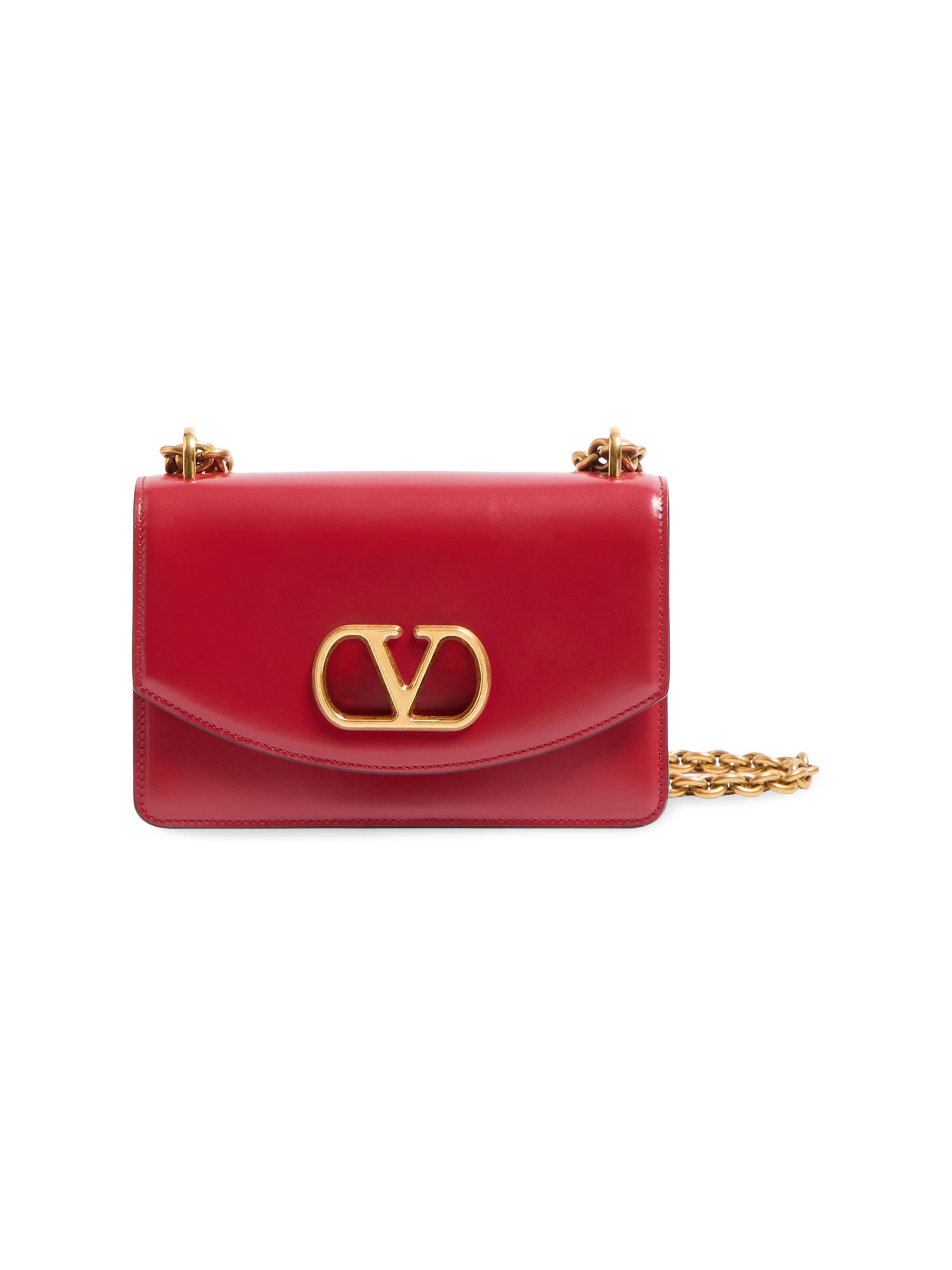 Valentino Garavani Small Vain Shoulder Bag in Shiny Calfskin
