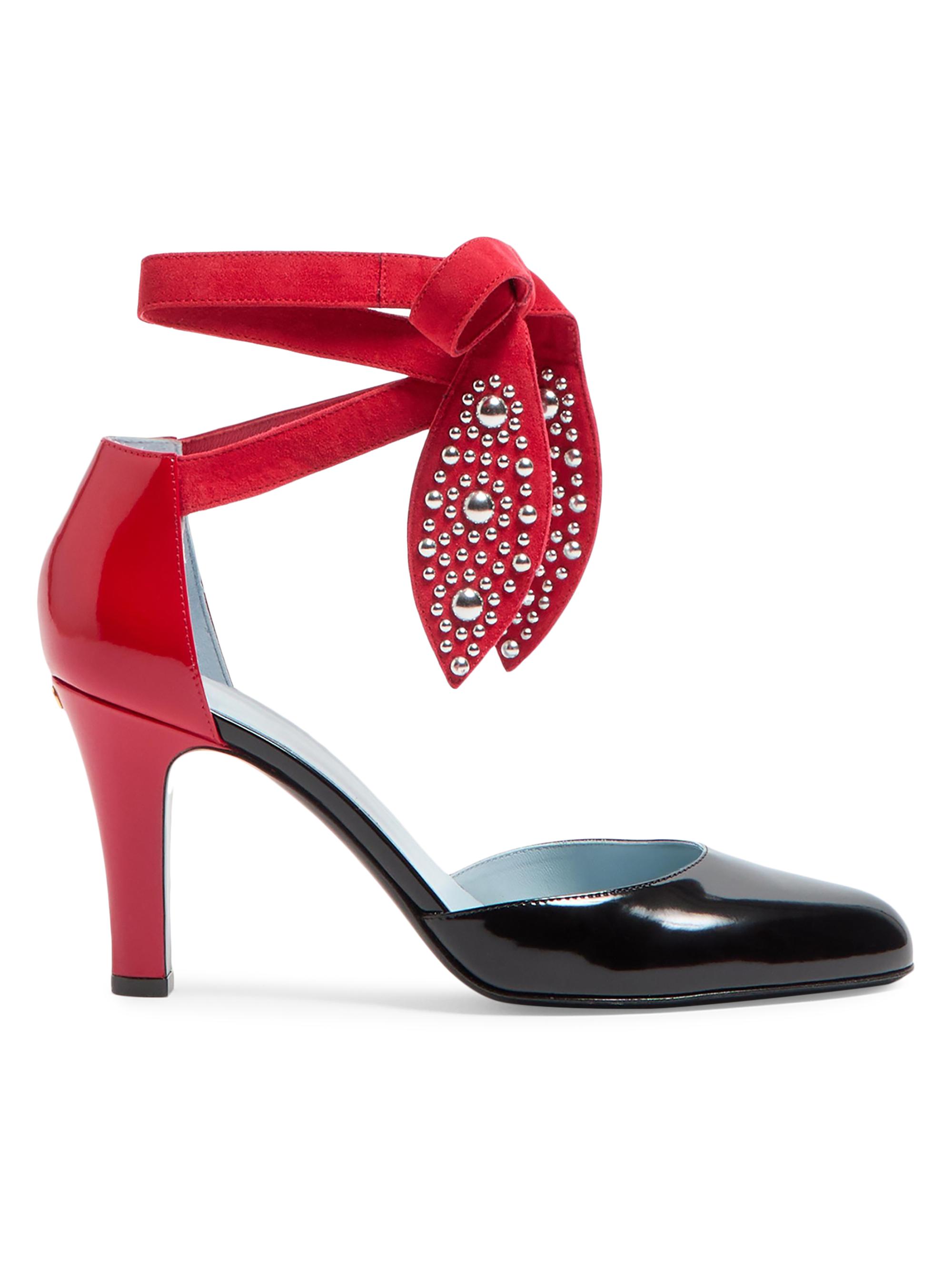 Valentino Garavani Women's Foliefoliage Pumps in Abrasive Calfskin 85MM - Black Pure