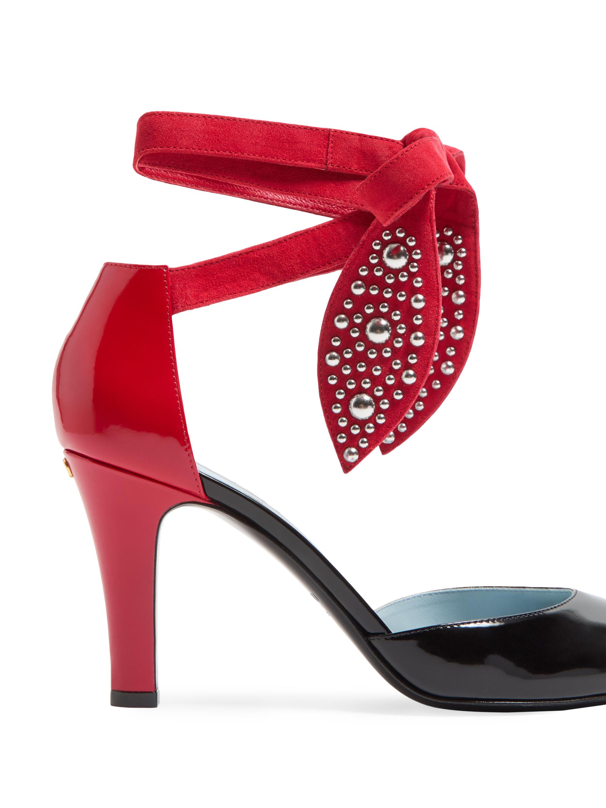 Valentino Garavani Foliefoliage Pumps in Abrasive Calfskin 85MM