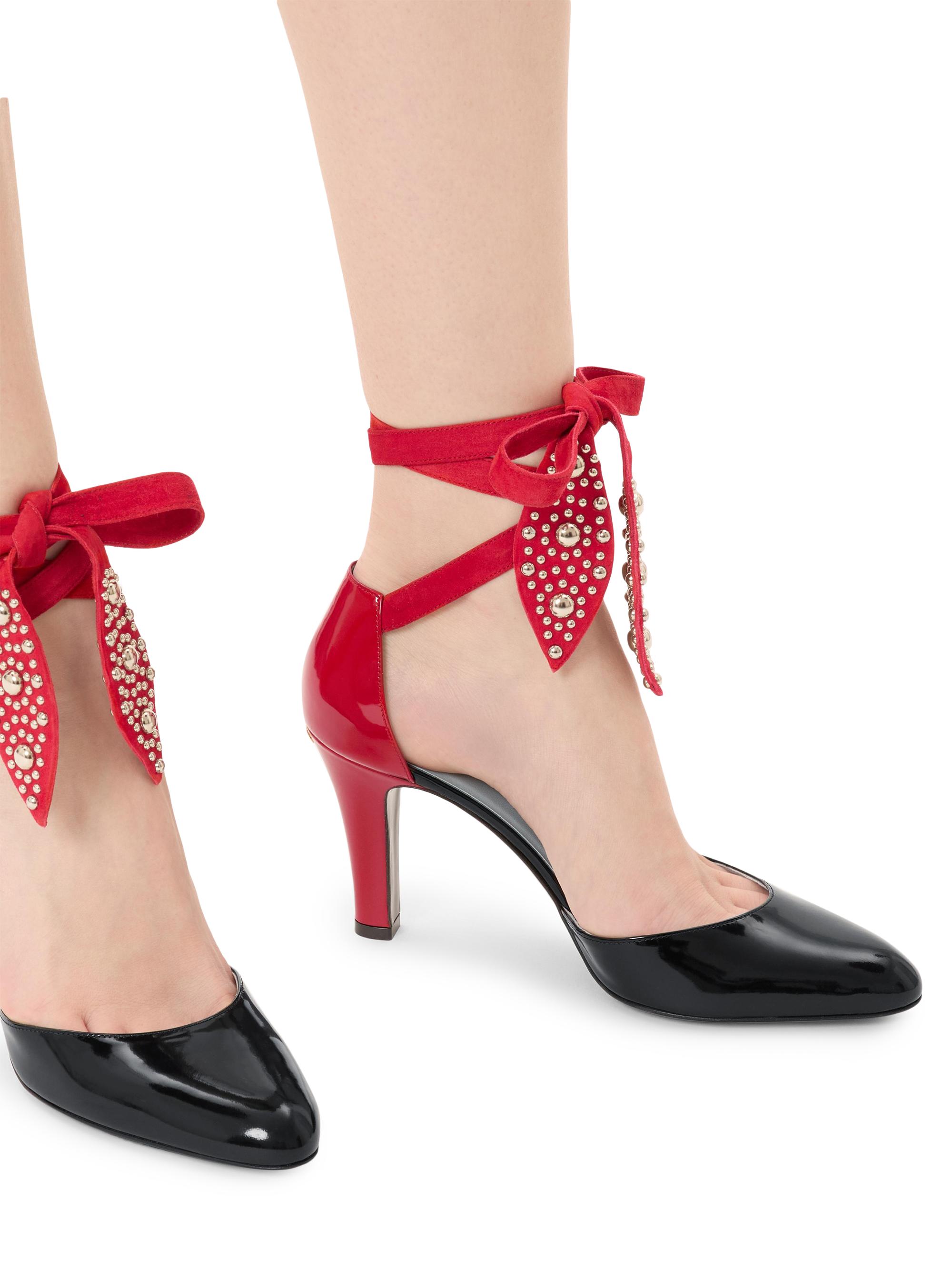 Valentino Garavani Foliefoliage Pumps in Abrasive Calfskin 85MM