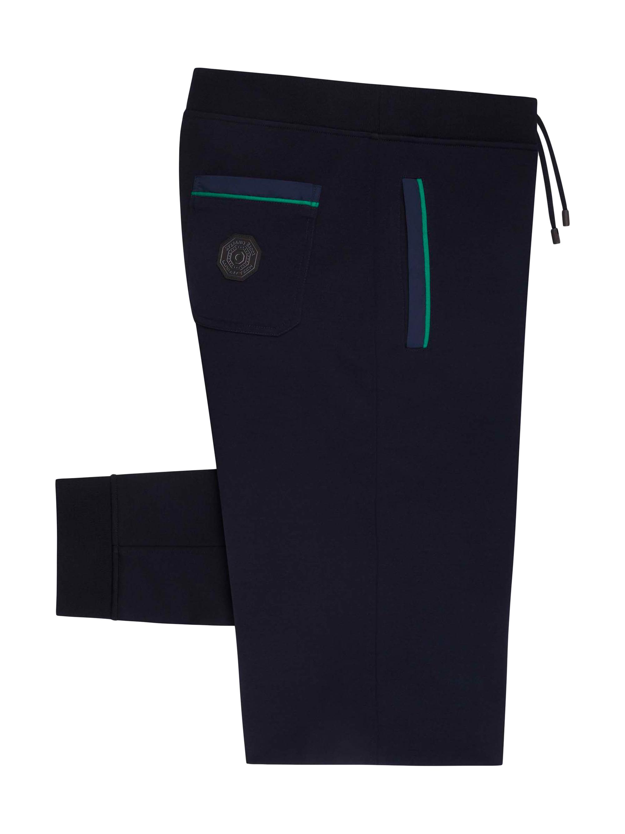 Stefano Ricci Men's Wool and Cotton Trousers - Navy