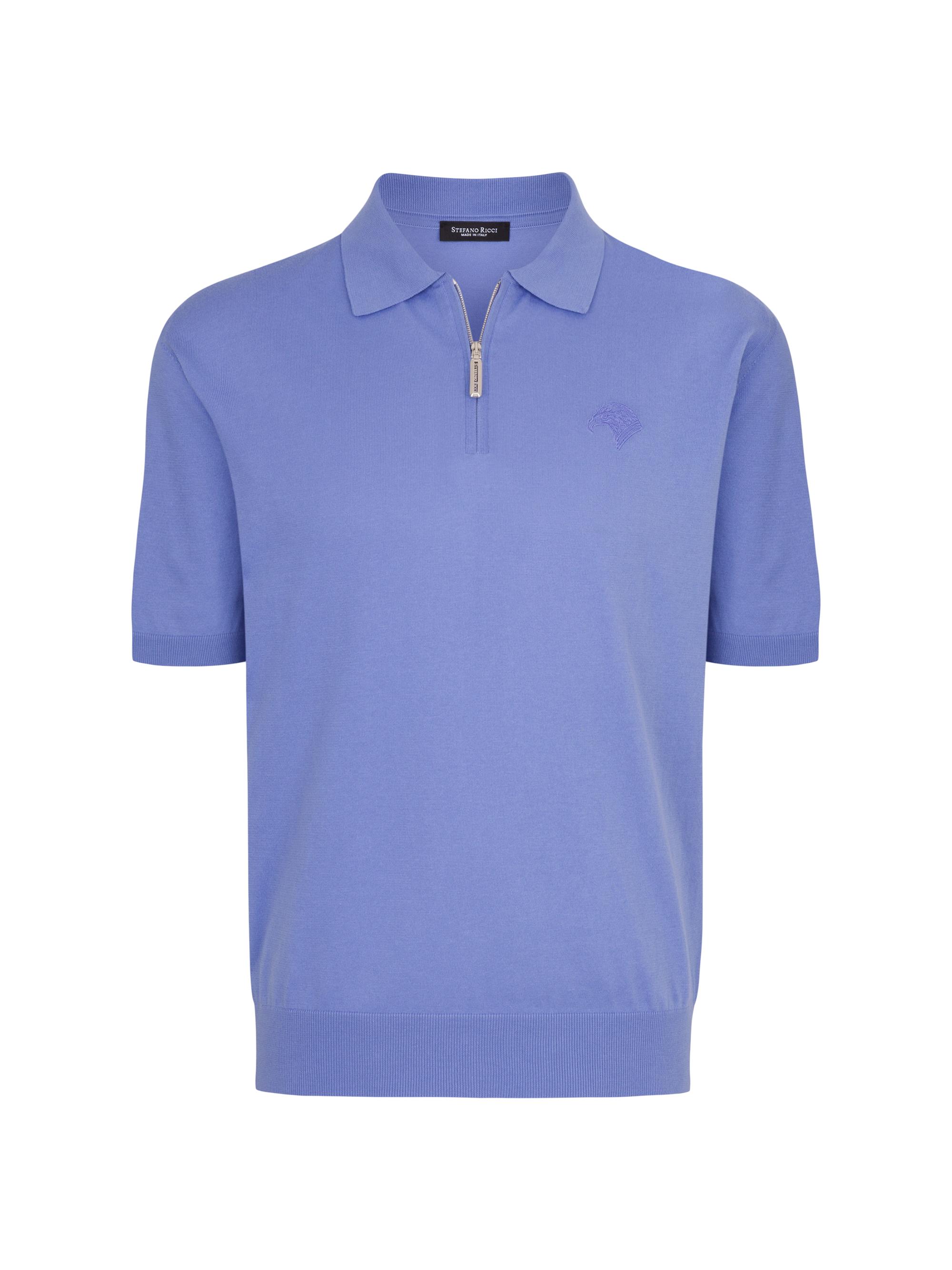 Stefano Ricci Men's Polo Shirt - Light Blue | Thumbnail 8