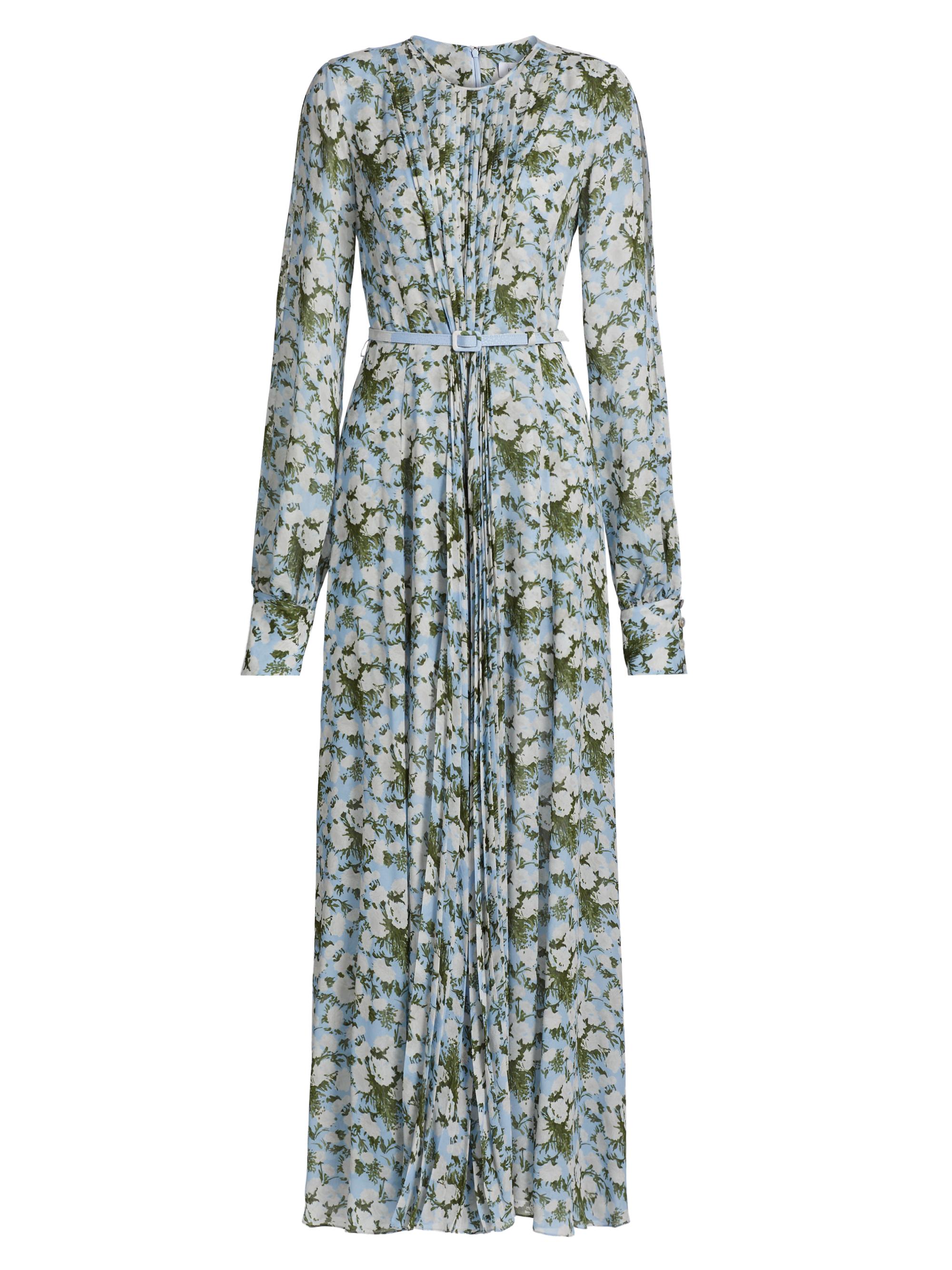 Prabal Gurung Women's Huma Floral Slit Sleeve Maxi-Dress - Blue Multi