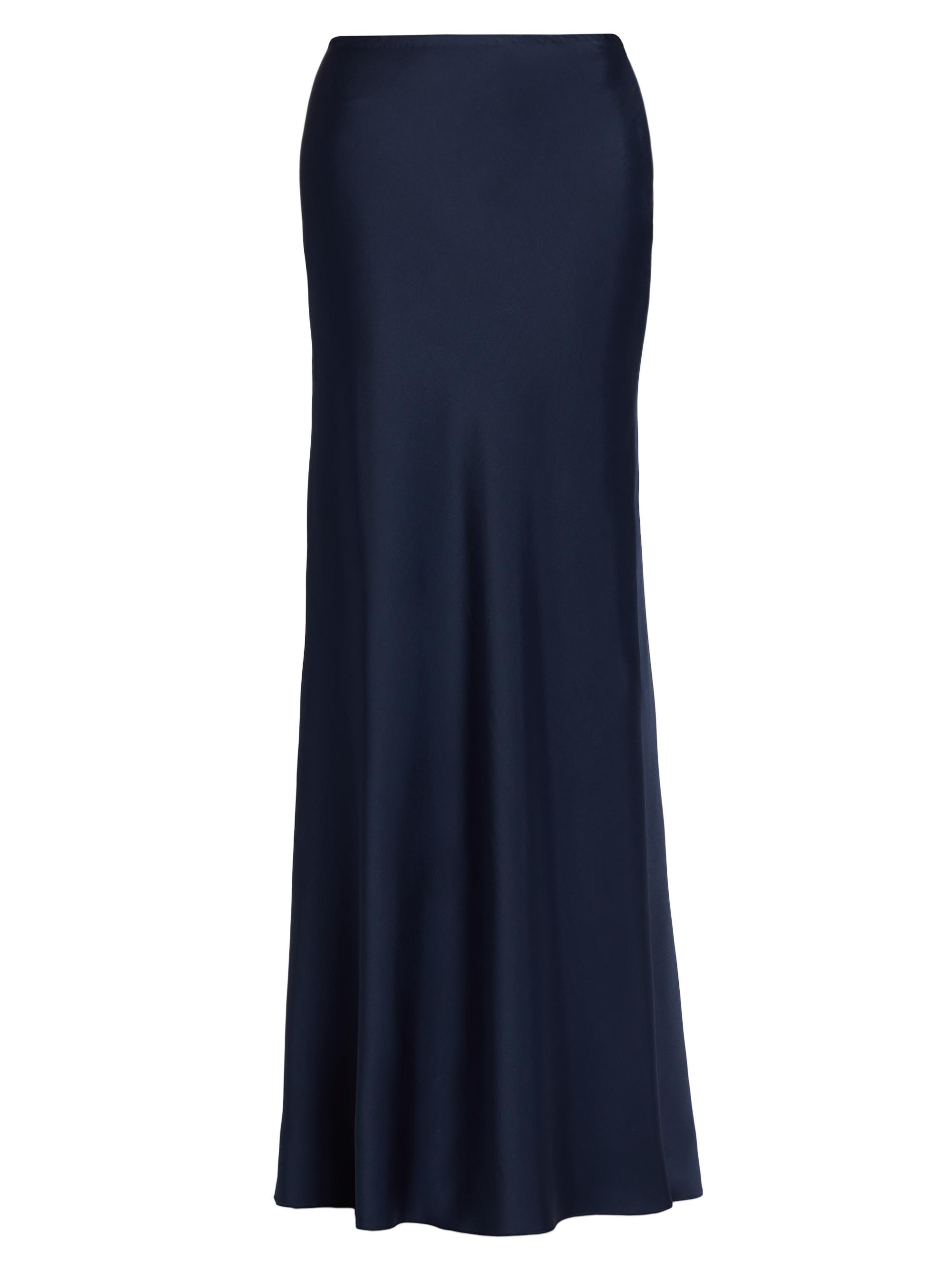 Prabal Gurung Women's Bias Satin Maxi Skirt - Blue