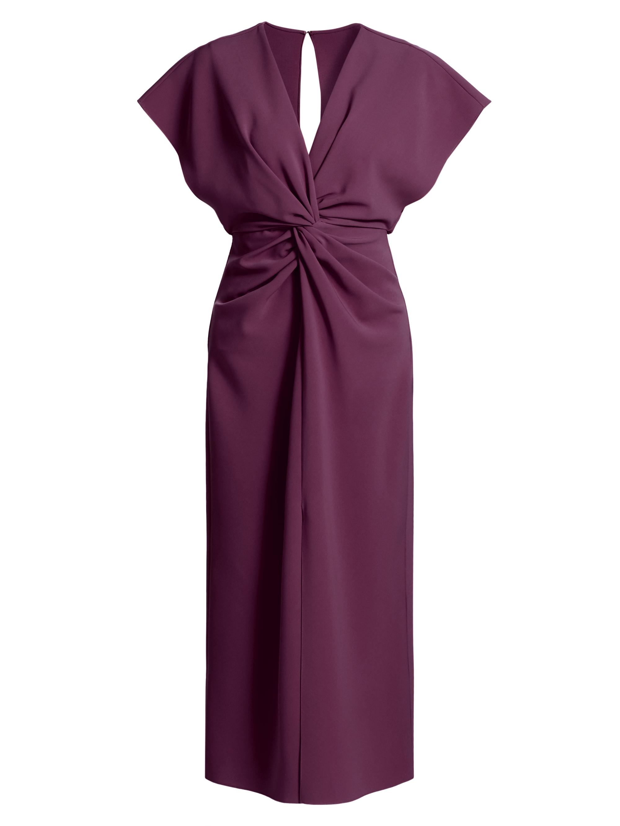 Prabal Gurung Women's Jackie Twist Front Midi-Dress - Plum