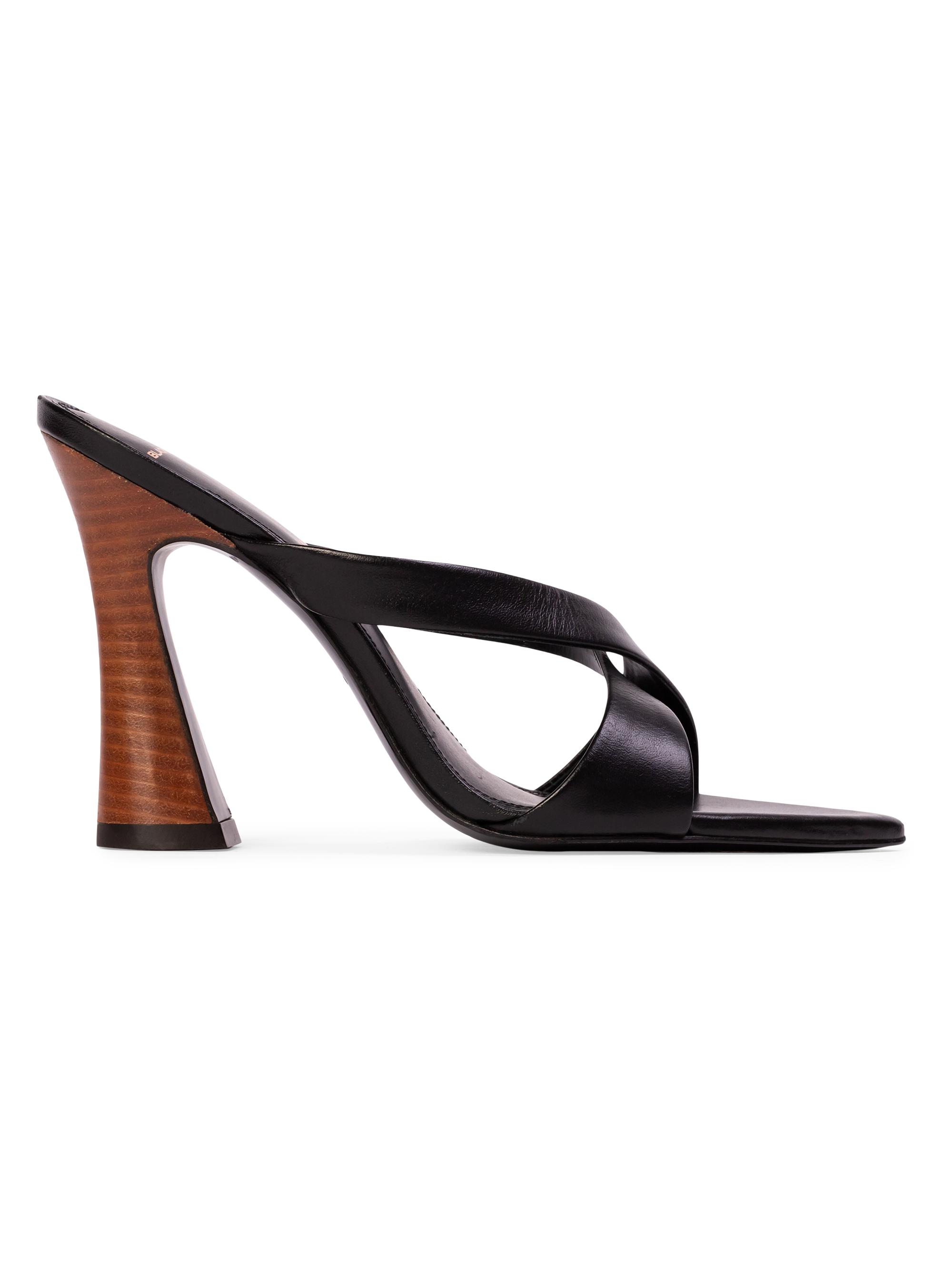 Black Suede Studio Zoey 100MM Leather Heels | Saks Fifth Avenue
