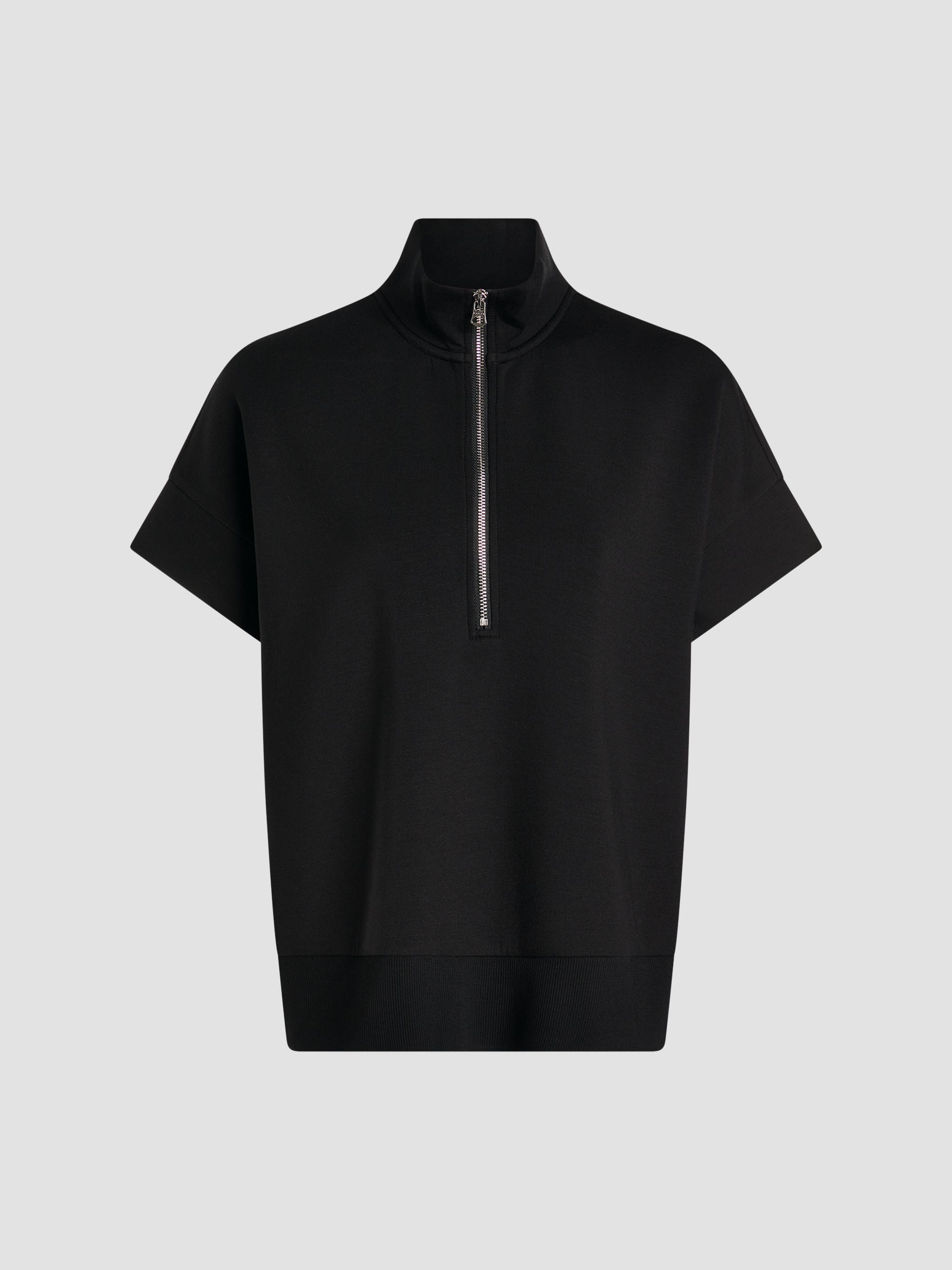 Varley Women's Ritchie Short-Sleeve Half-Zip Pullover - Black
