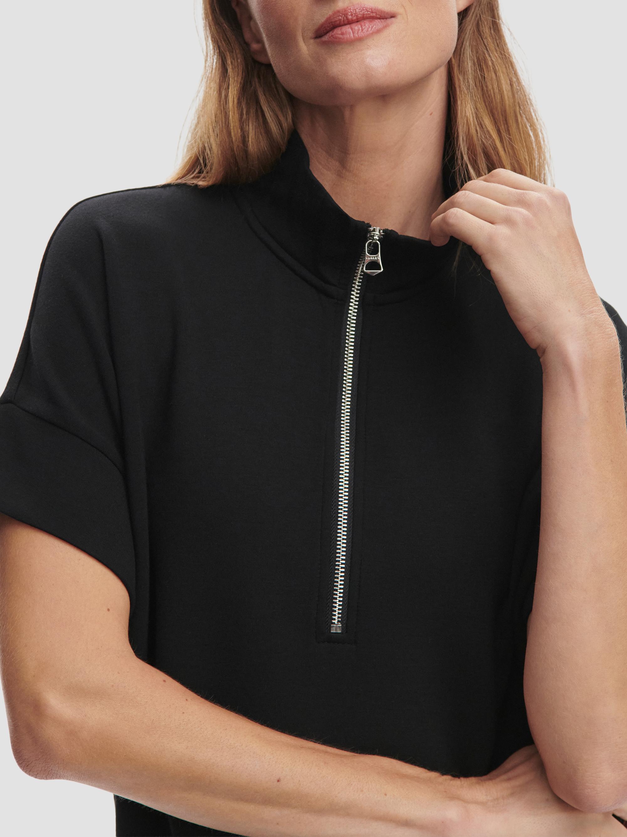 Varley Women's Ritchie Short-Sleeve Half-Zip Pullover - Black | Thumbnail 8