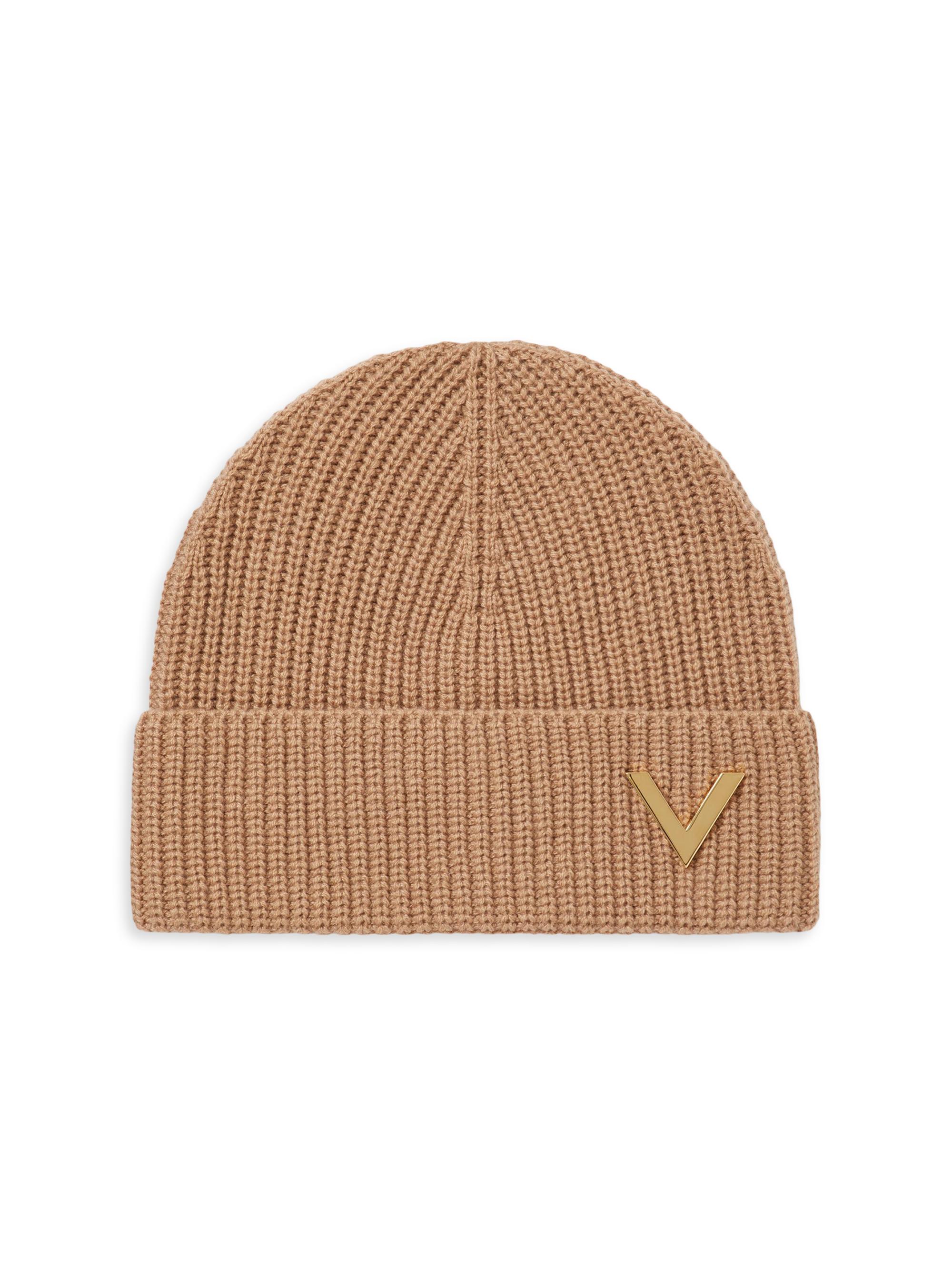 Valentino Garavani Women's Cashmere Beanie - Camel